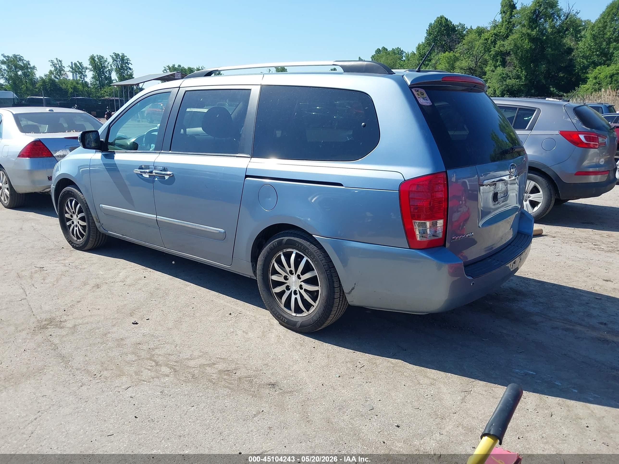 2012 Kia Sedona Ex Blue vin: KNDMH4C71C6422595