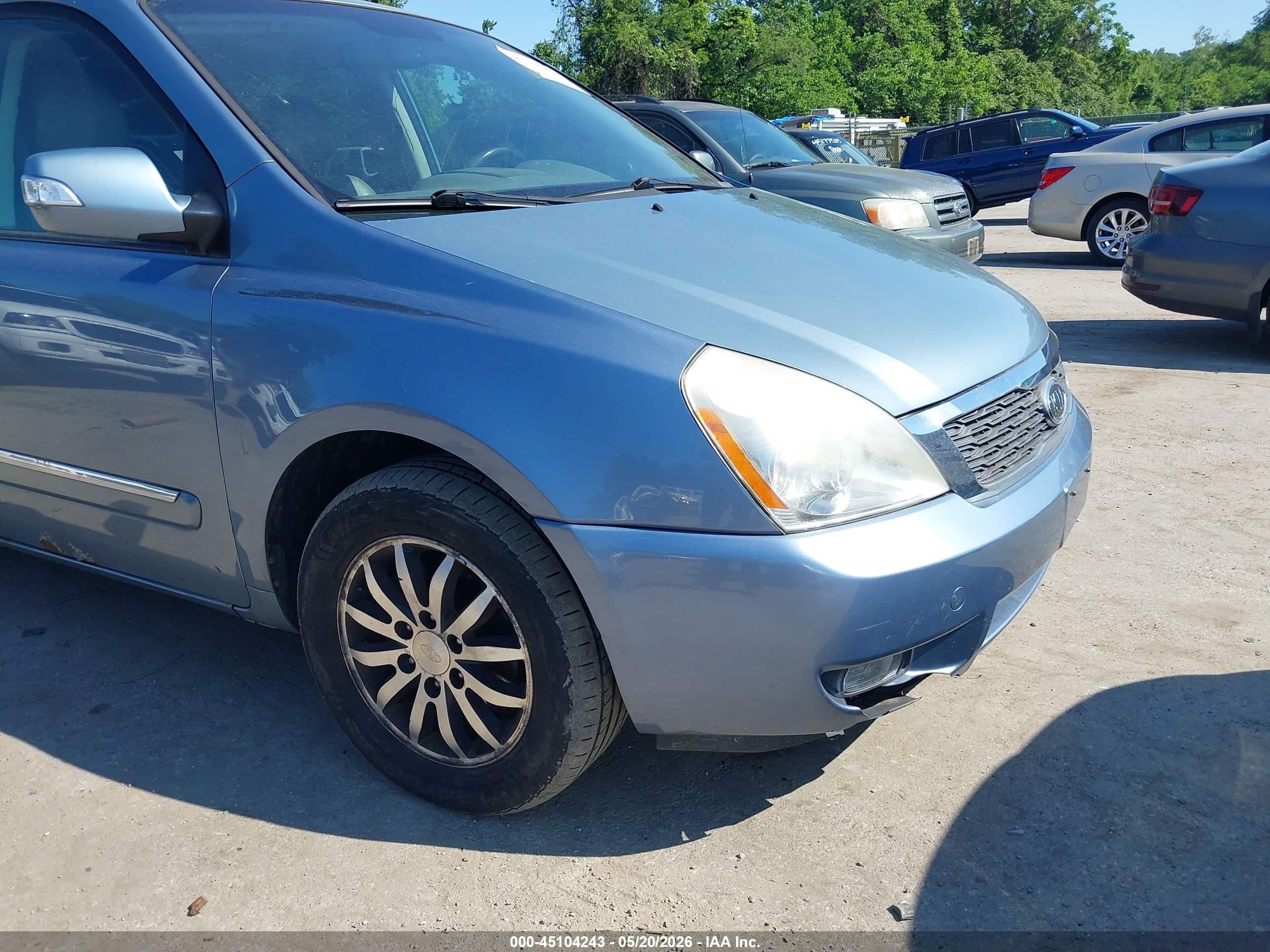 2012 Kia Sedona Ex Blue vin: KNDMH4C71C6422595