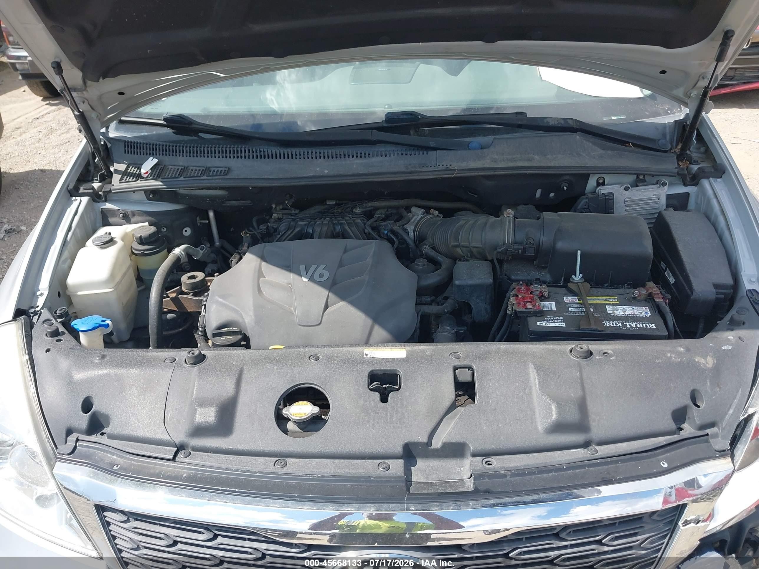 2011 Kia Sedona Ex Серебряный vin: KNDMH4C73B6386049