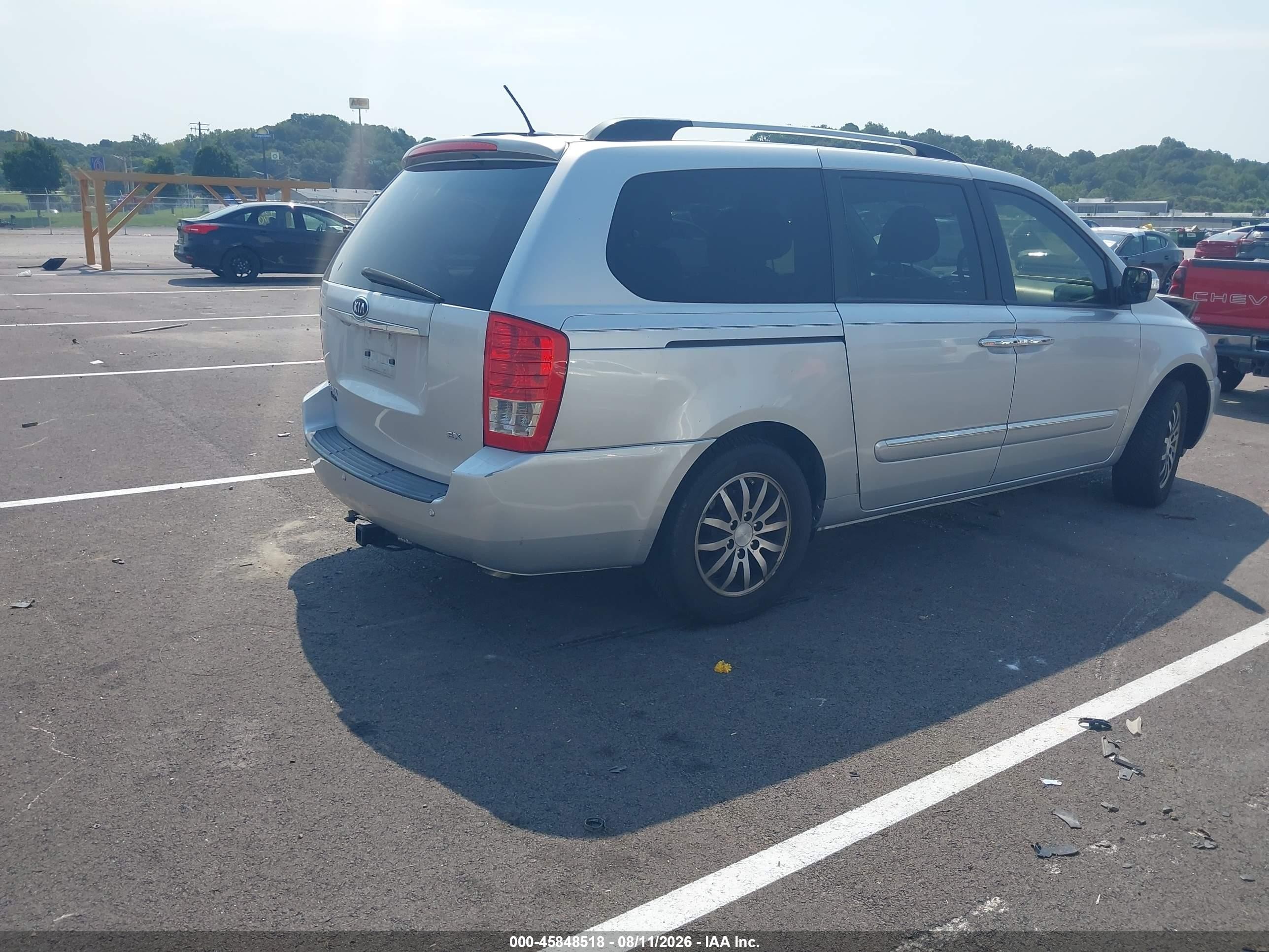 2012 Kia Sedona Ex Silver vin: KNDMH4C73C6501444