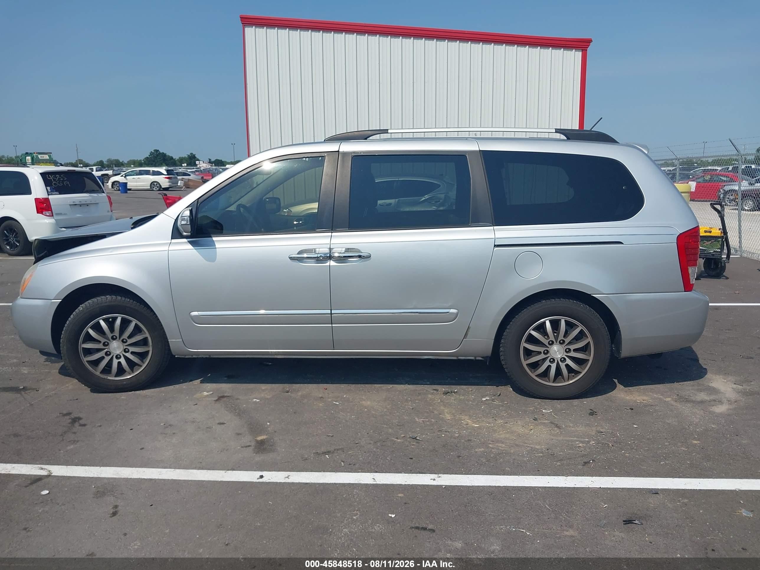 2012 Kia Sedona Ex Silver vin: KNDMH4C73C6501444