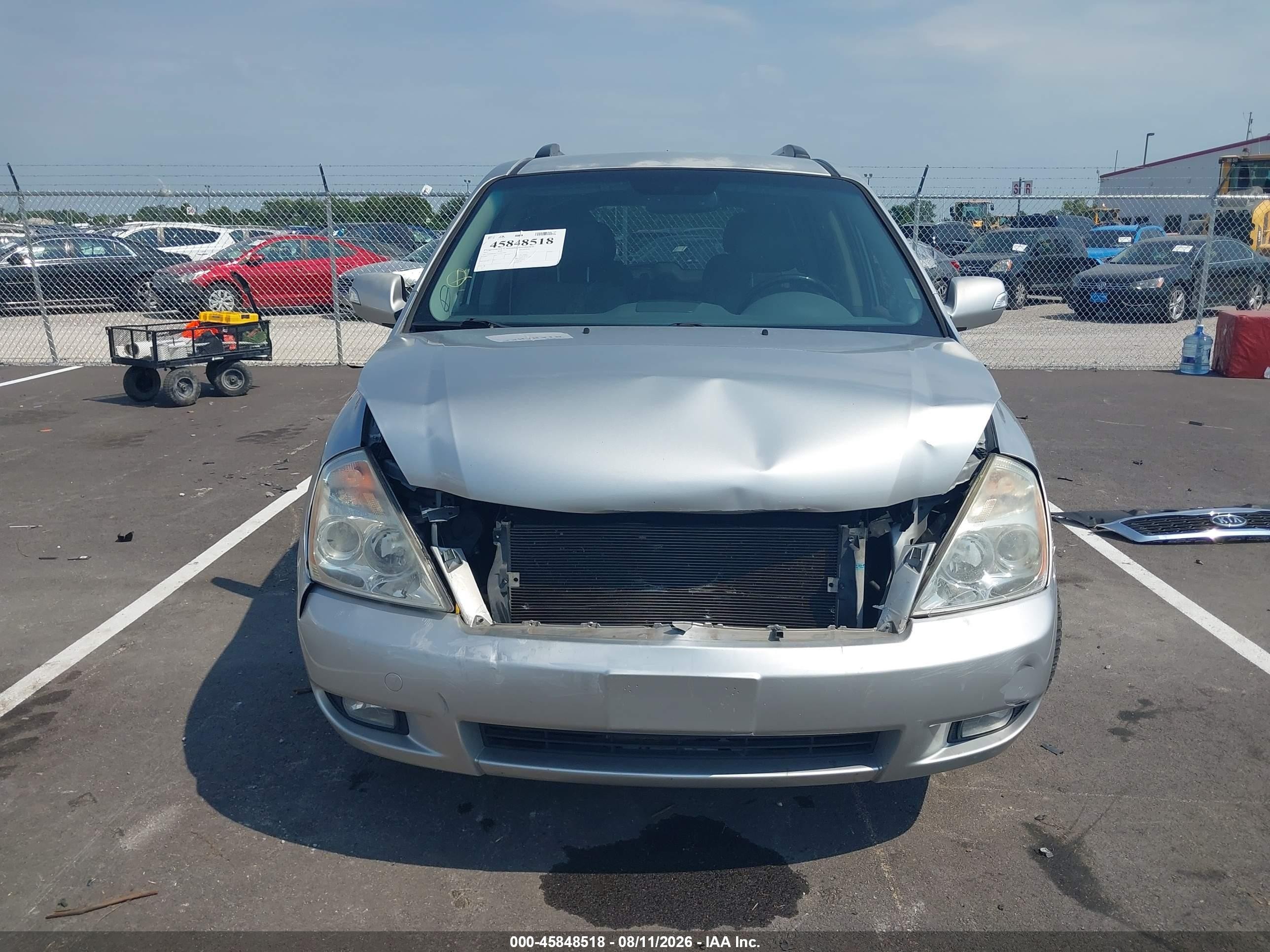 2012 Kia Sedona Ex Silver vin: KNDMH4C73C6501444