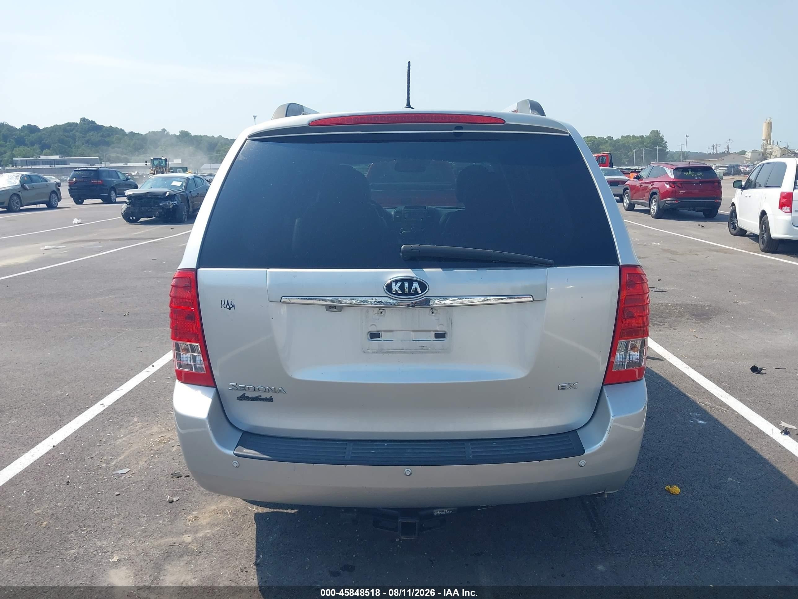 2012 Kia Sedona Ex Silver vin: KNDMH4C73C6501444