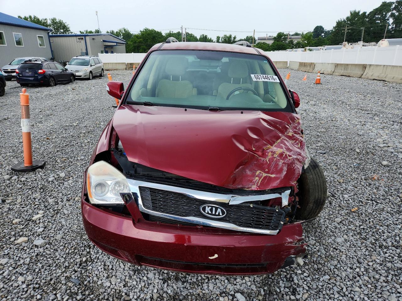 2012 Kia Sedona Ex Red vin: KNDMH4C73C6503050