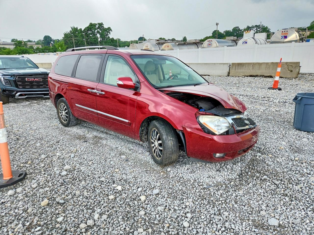 2012 Kia Sedona Ex Red vin: KNDMH4C73C6503050