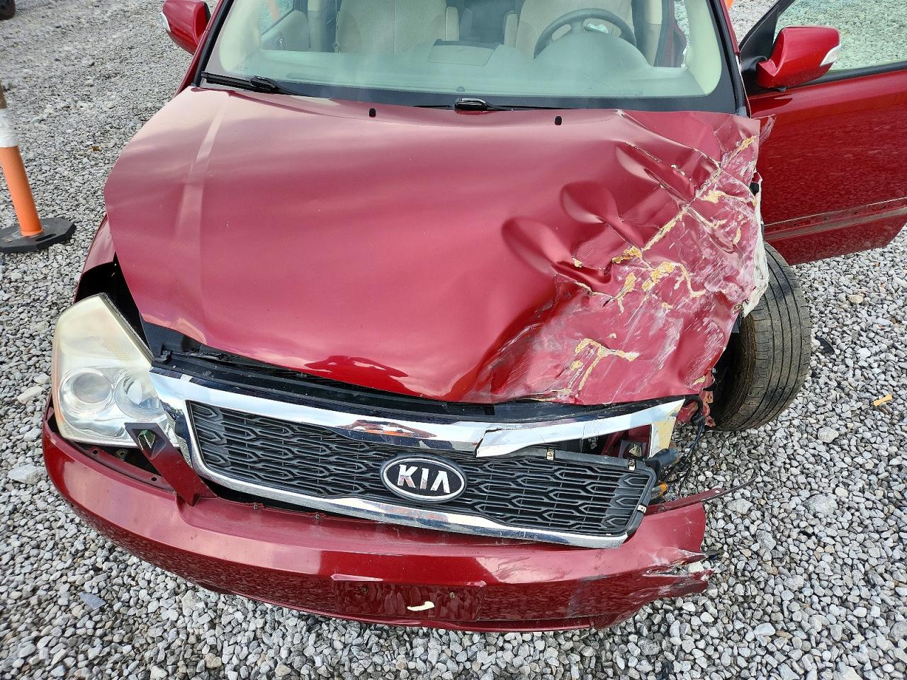 2012 Kia Sedona Ex Red vin: KNDMH4C73C6503050