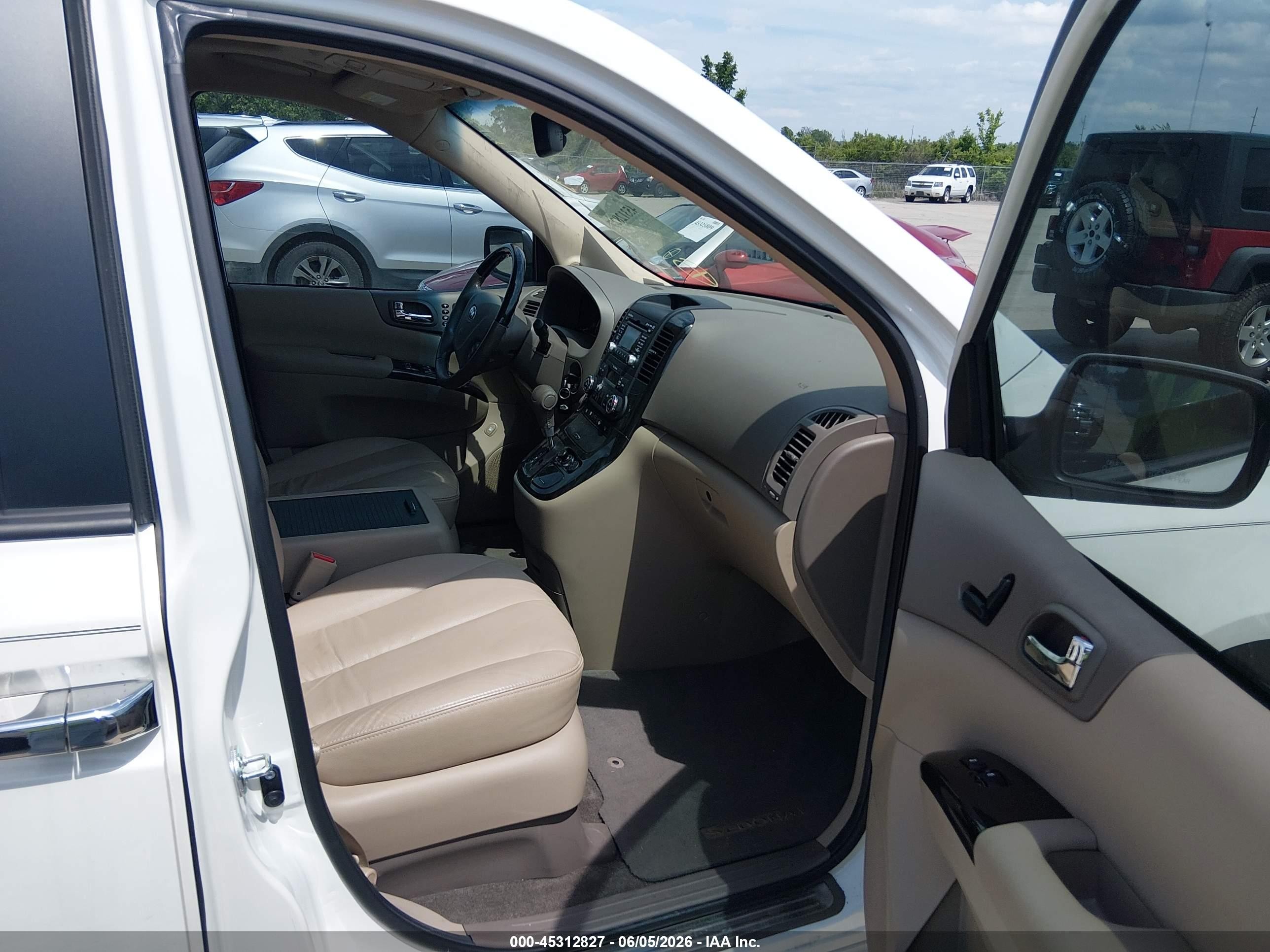 2014 Kia Sedona Ex White vin: KNDMH4C73E6535838