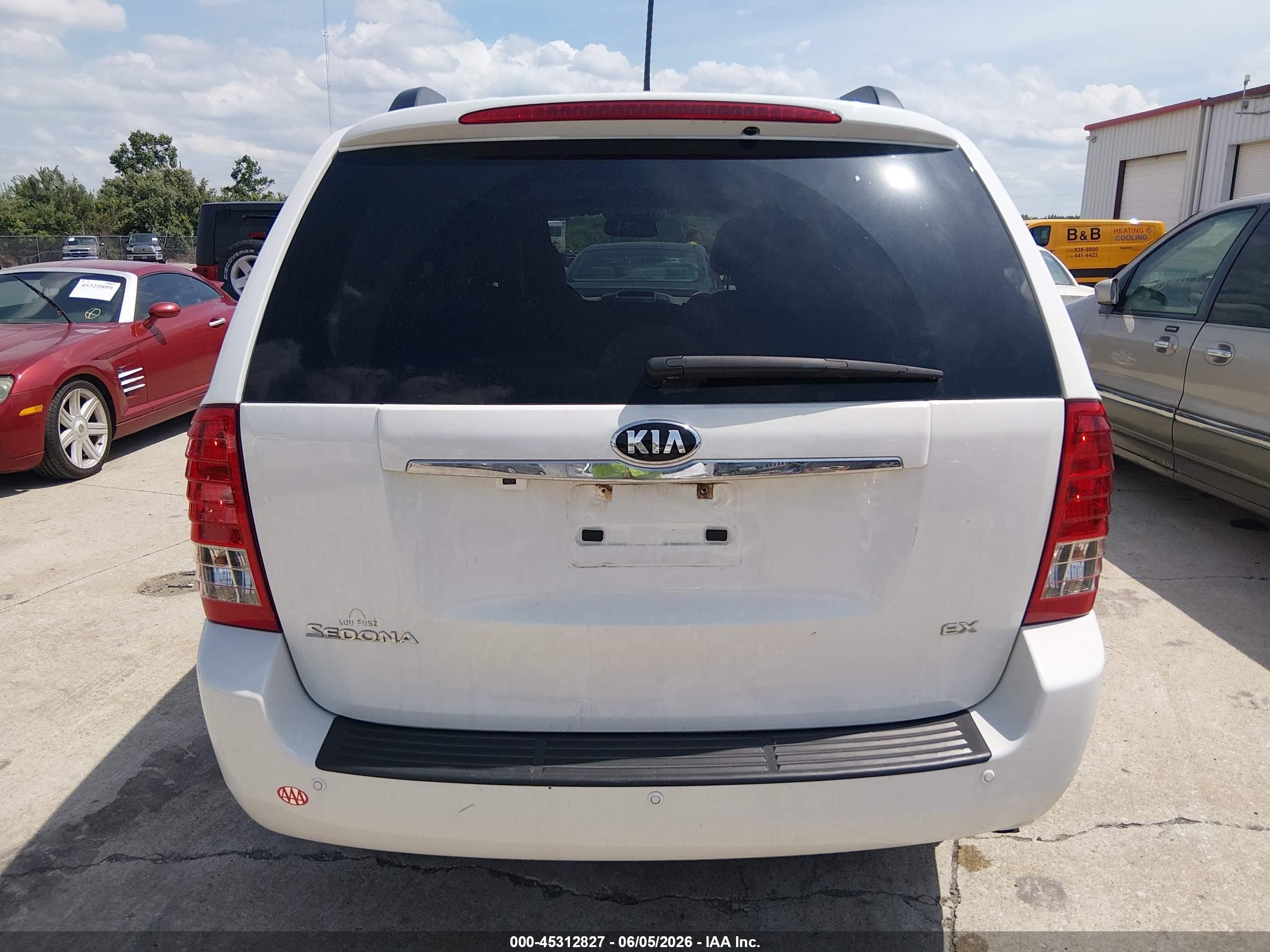 2014 Kia Sedona Ex White vin: KNDMH4C73E6535838