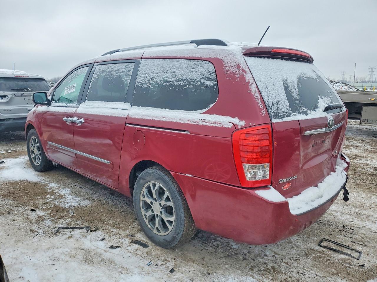2014 Kia Sedona Ex Maroon vin: KNDMH4C73E6588927