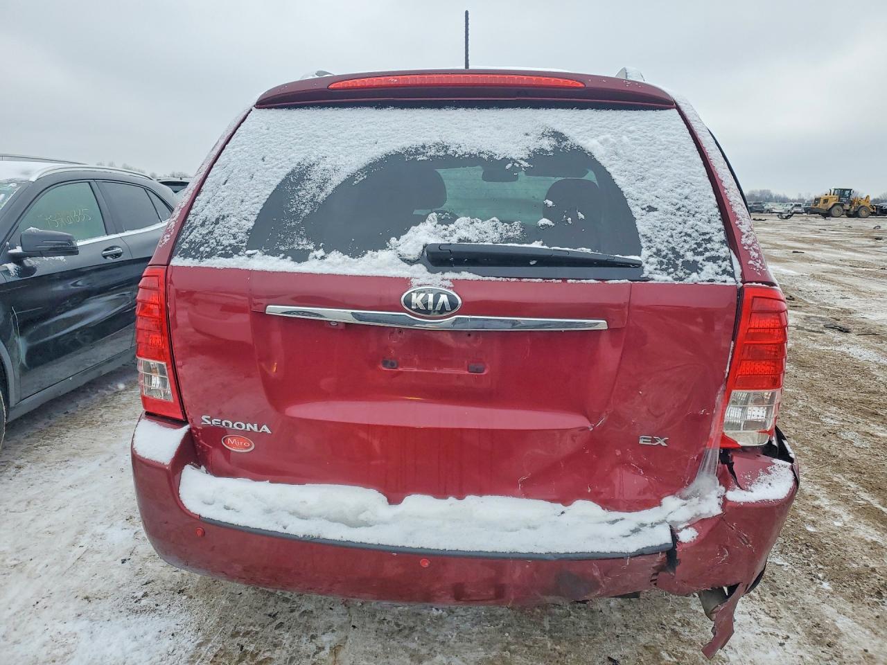 2014 Kia Sedona Ex Maroon vin: KNDMH4C73E6588927
