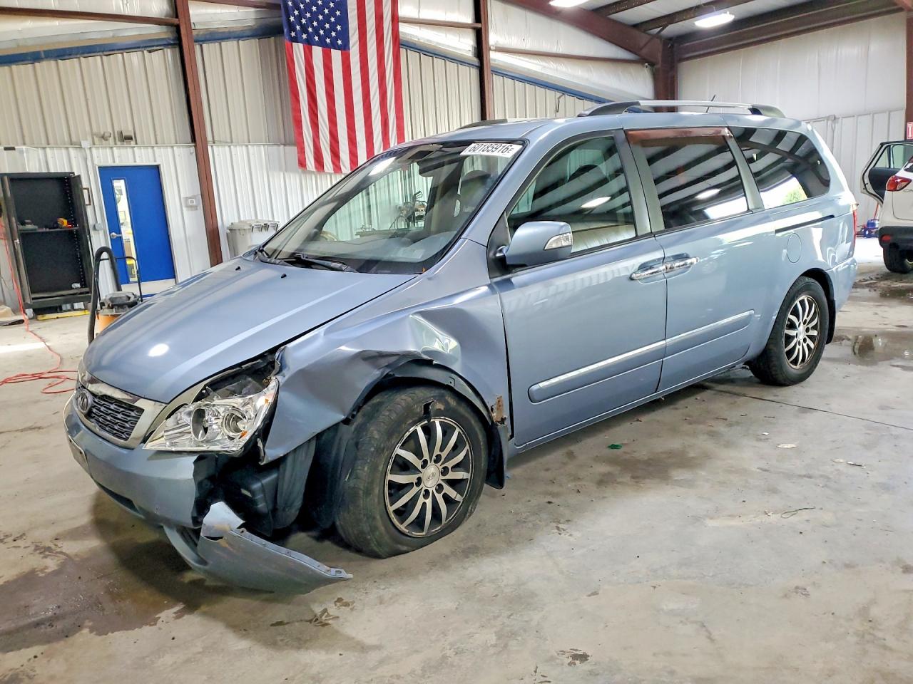 2011 Kia Sedona Ex Blue vin: KNDMH4C74B6393284