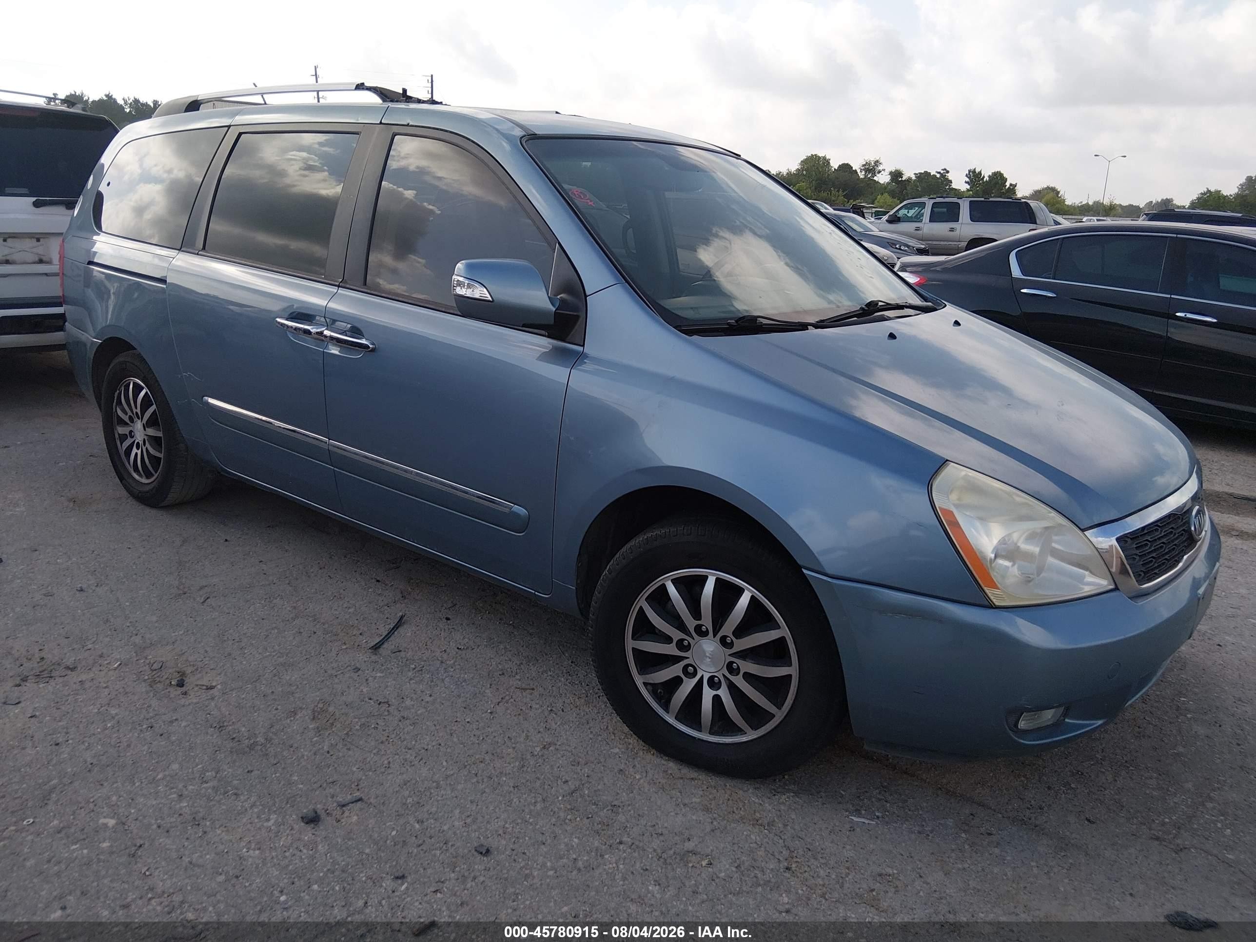 2012 Kia Sedona Ex Light Blue vin: KNDMH4C74C6486596