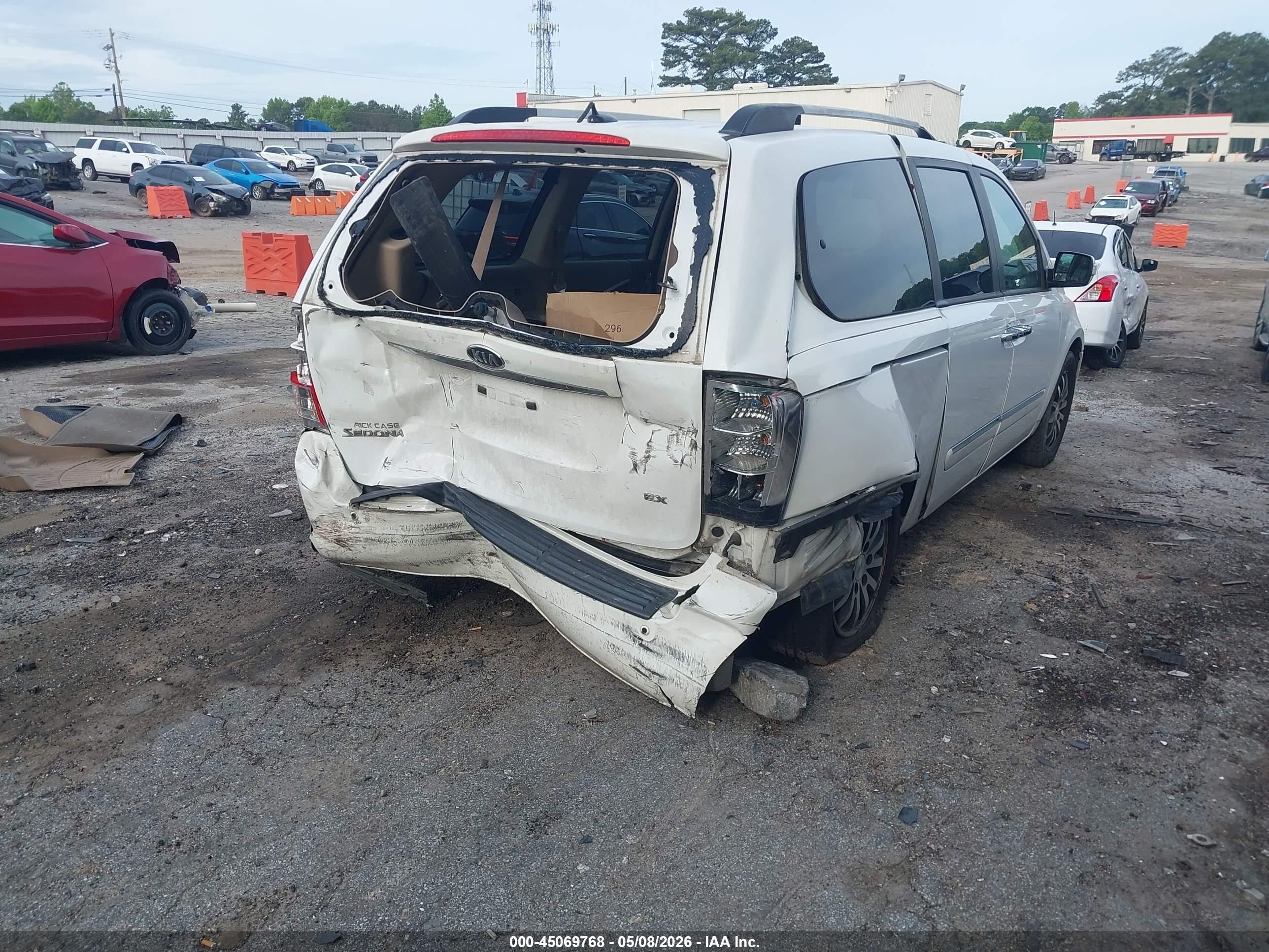 2012 Kia Sedona Ex White vin: KNDMH4C76C6420647