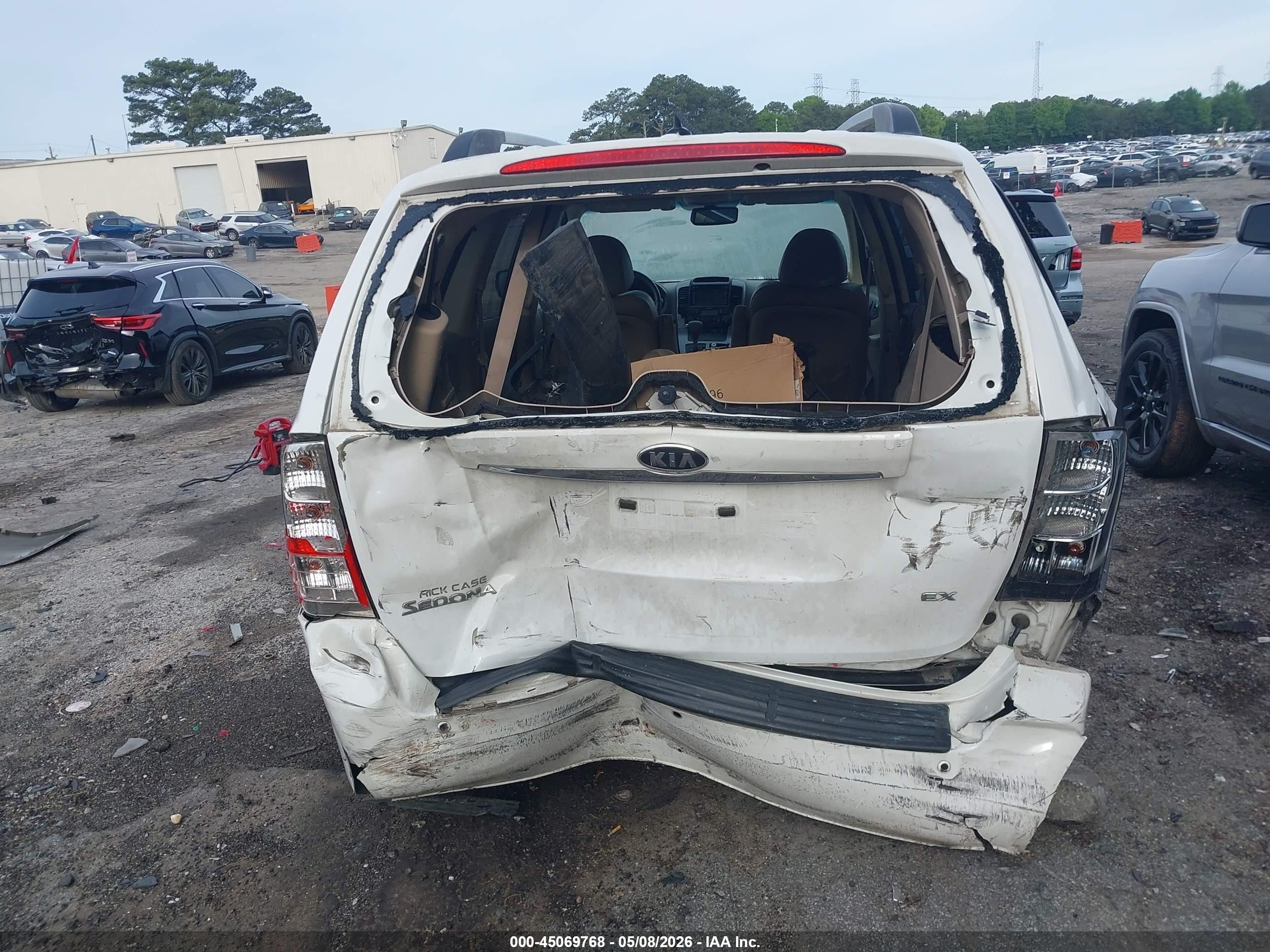 2012 Kia Sedona Ex White vin: KNDMH4C76C6420647