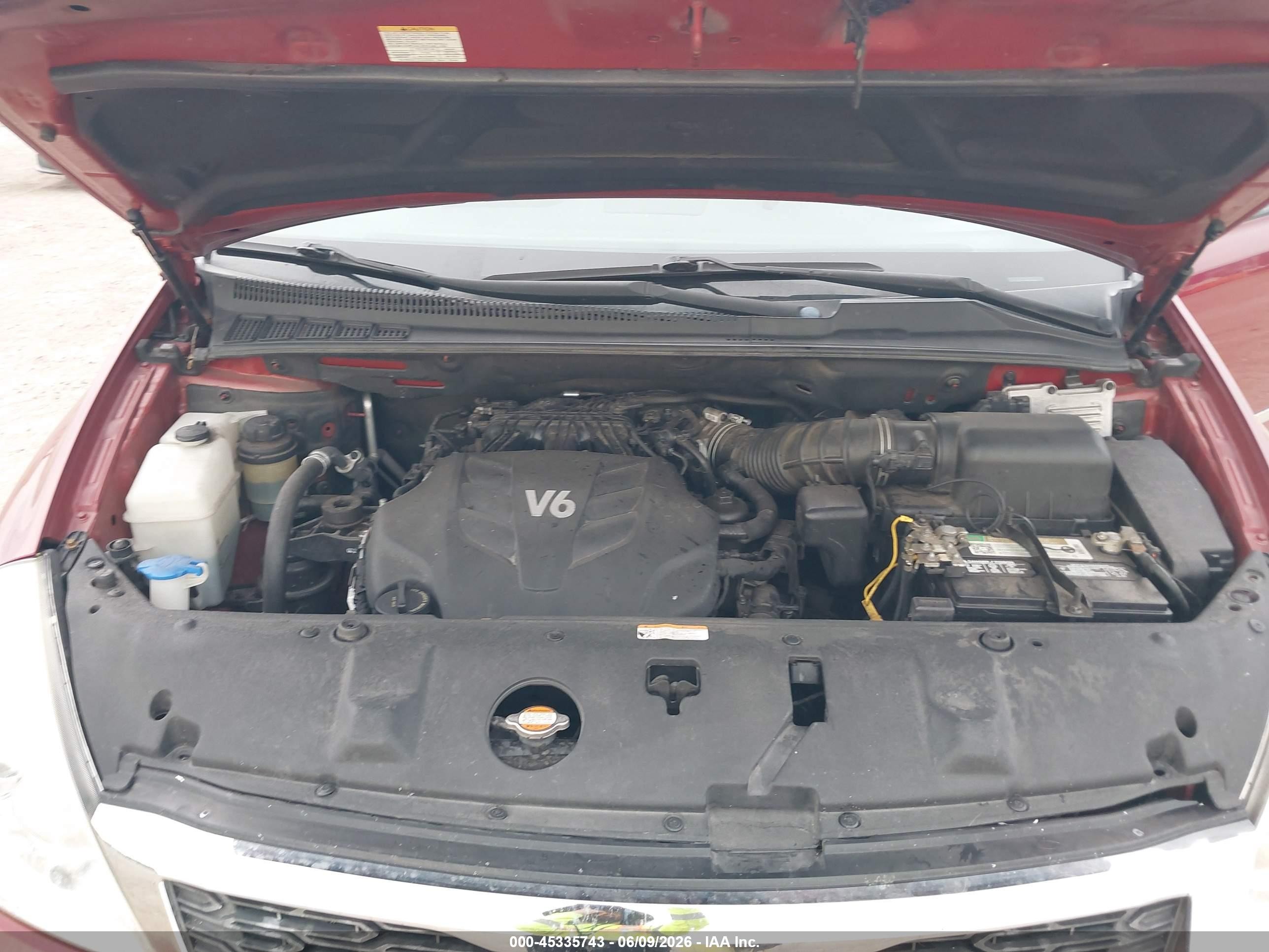 2012 Kia Sedona Ex Maroon vin: KNDMH4C76C6426366