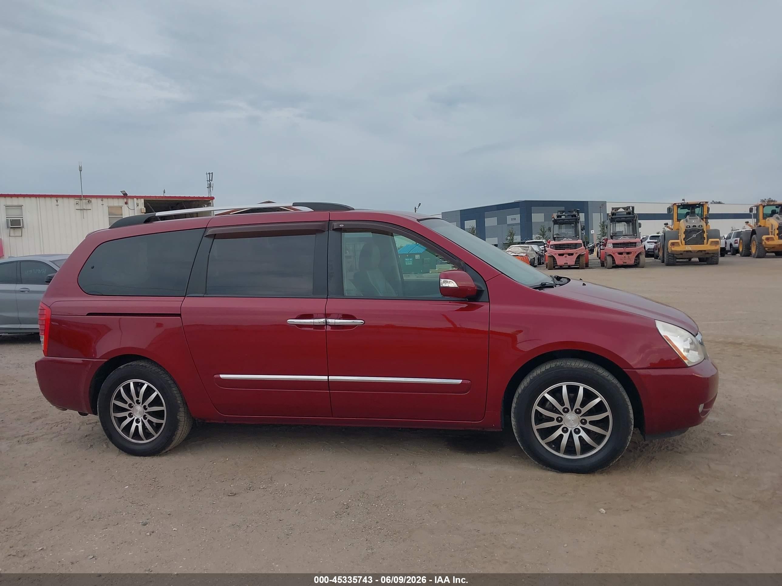 2012 Kia Sedona Ex Maroon vin: KNDMH4C76C6426366