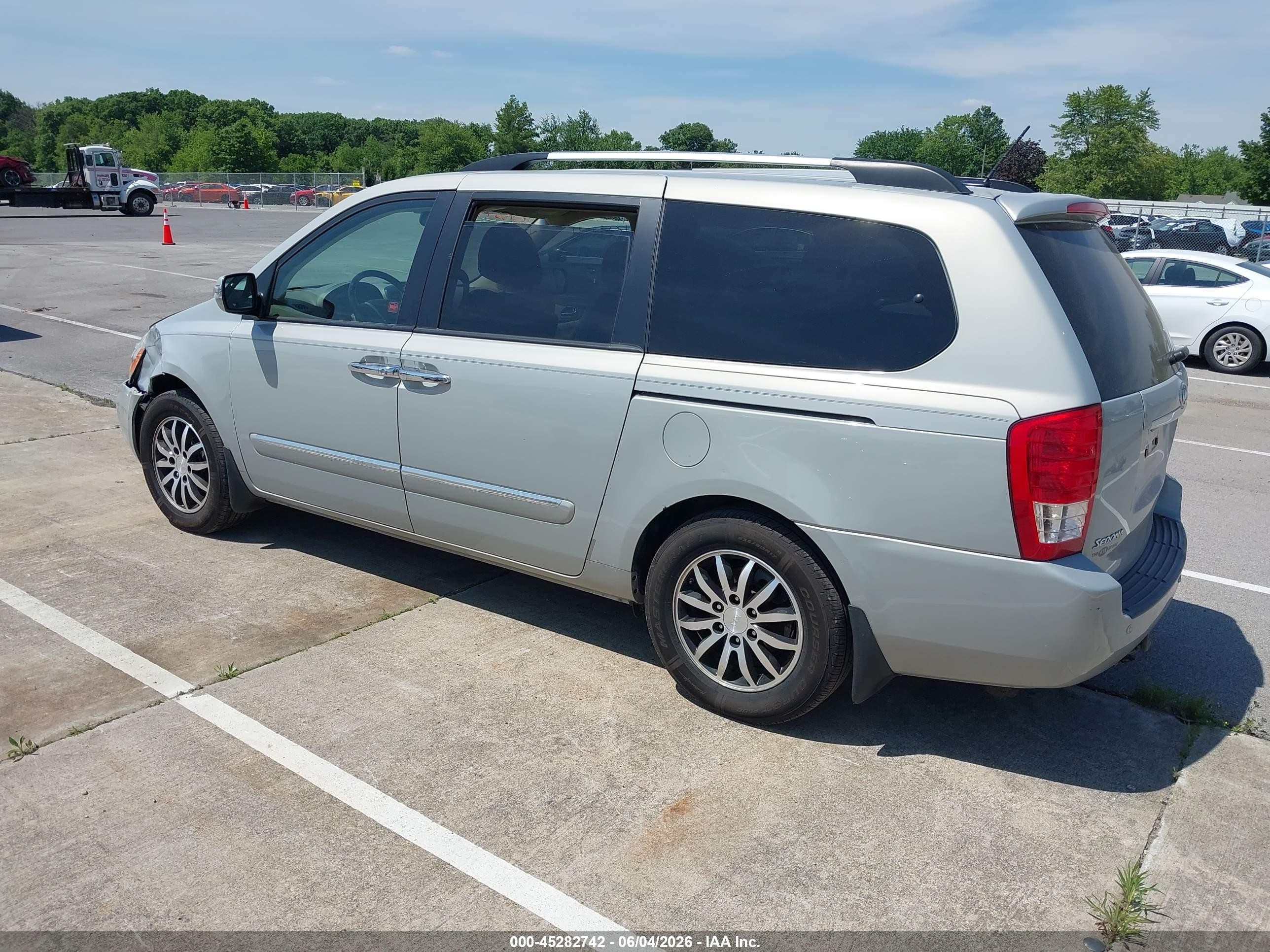 2012 Kia Sedona Ex Silver vin: KNDMH4C76C6486972