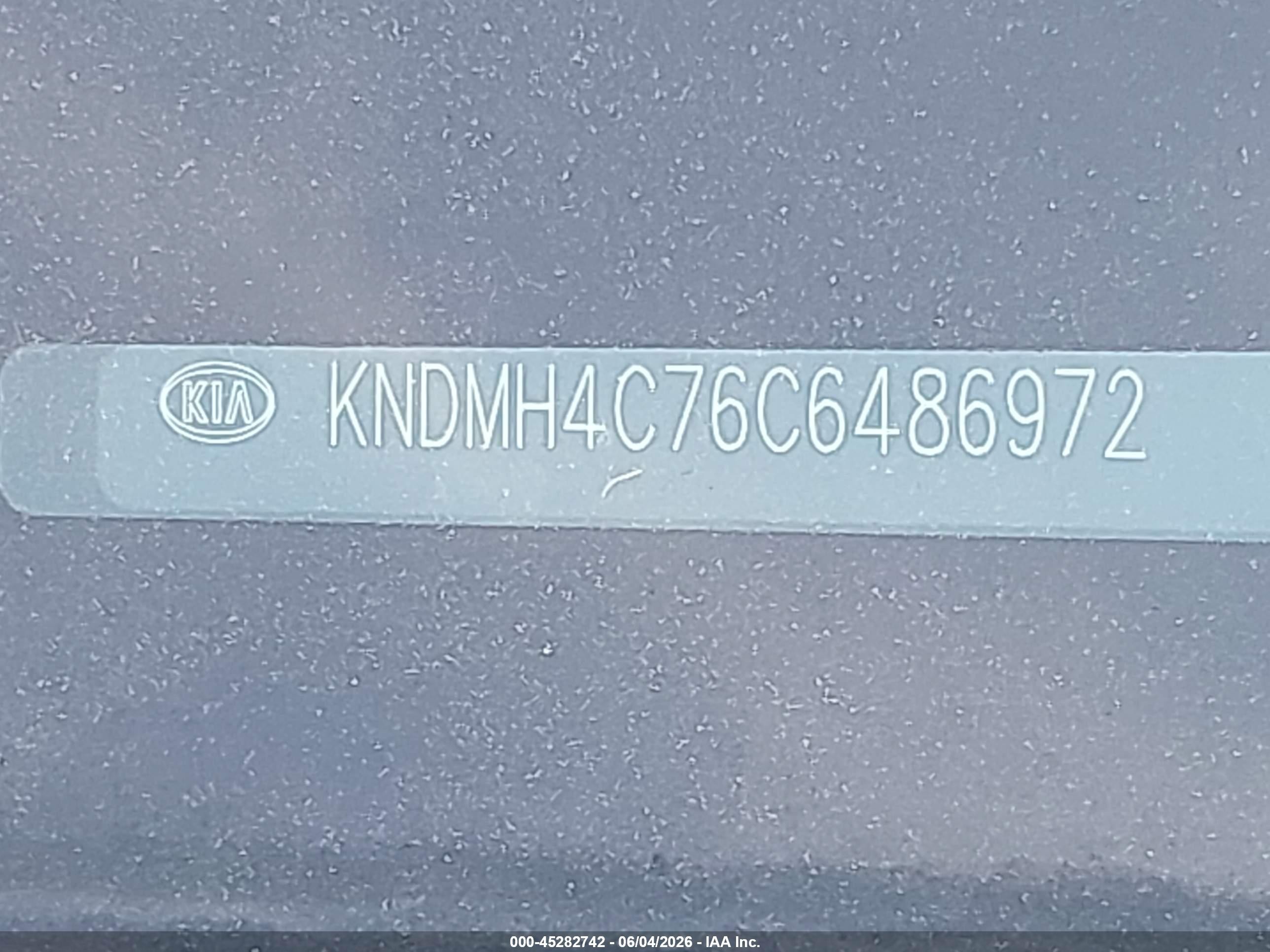 2012 Kia Sedona Ex Silver vin: KNDMH4C76C6486972