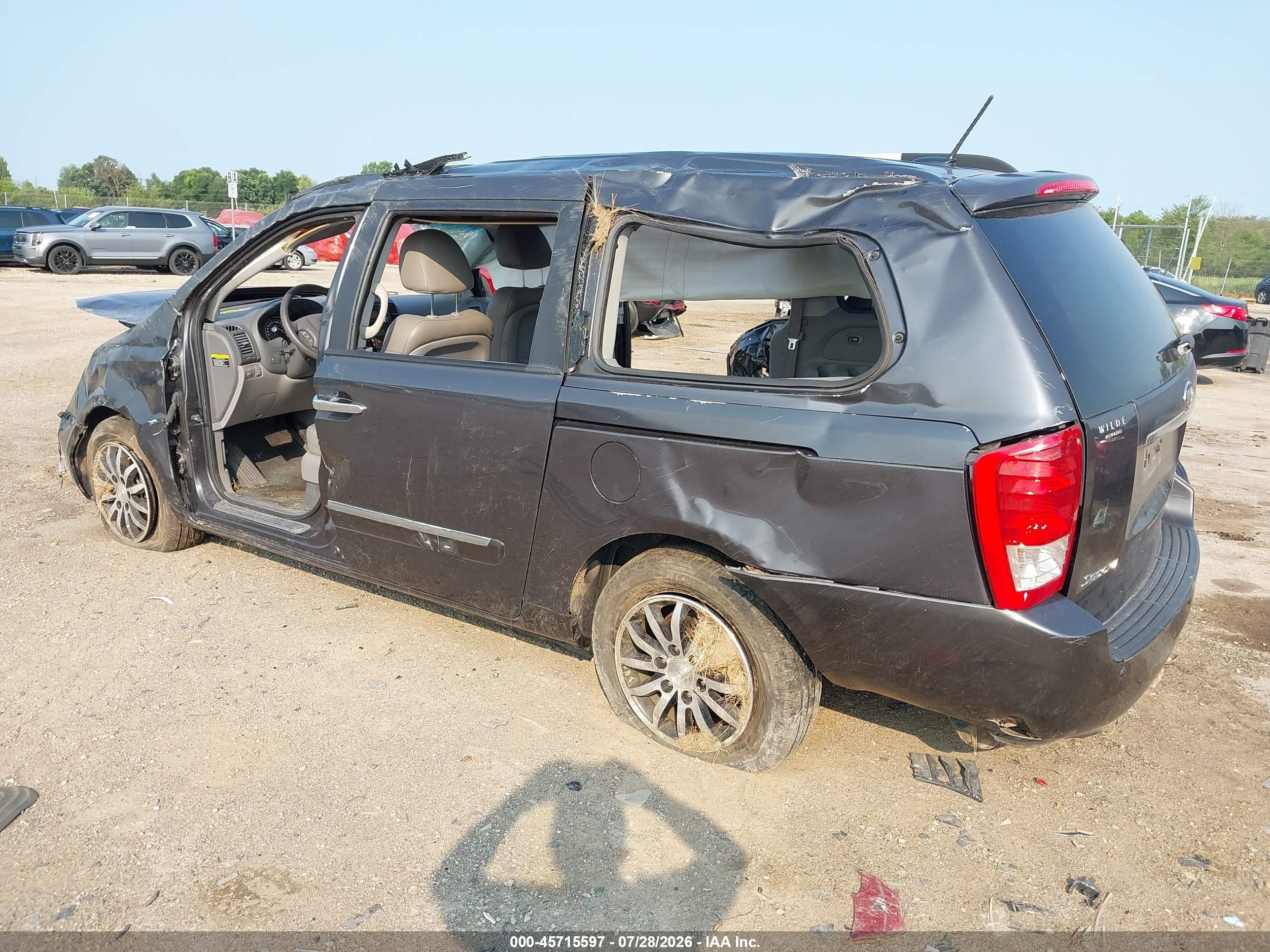 2012 Kia Sedona Ex Black vin: KNDMH4C77C6471509