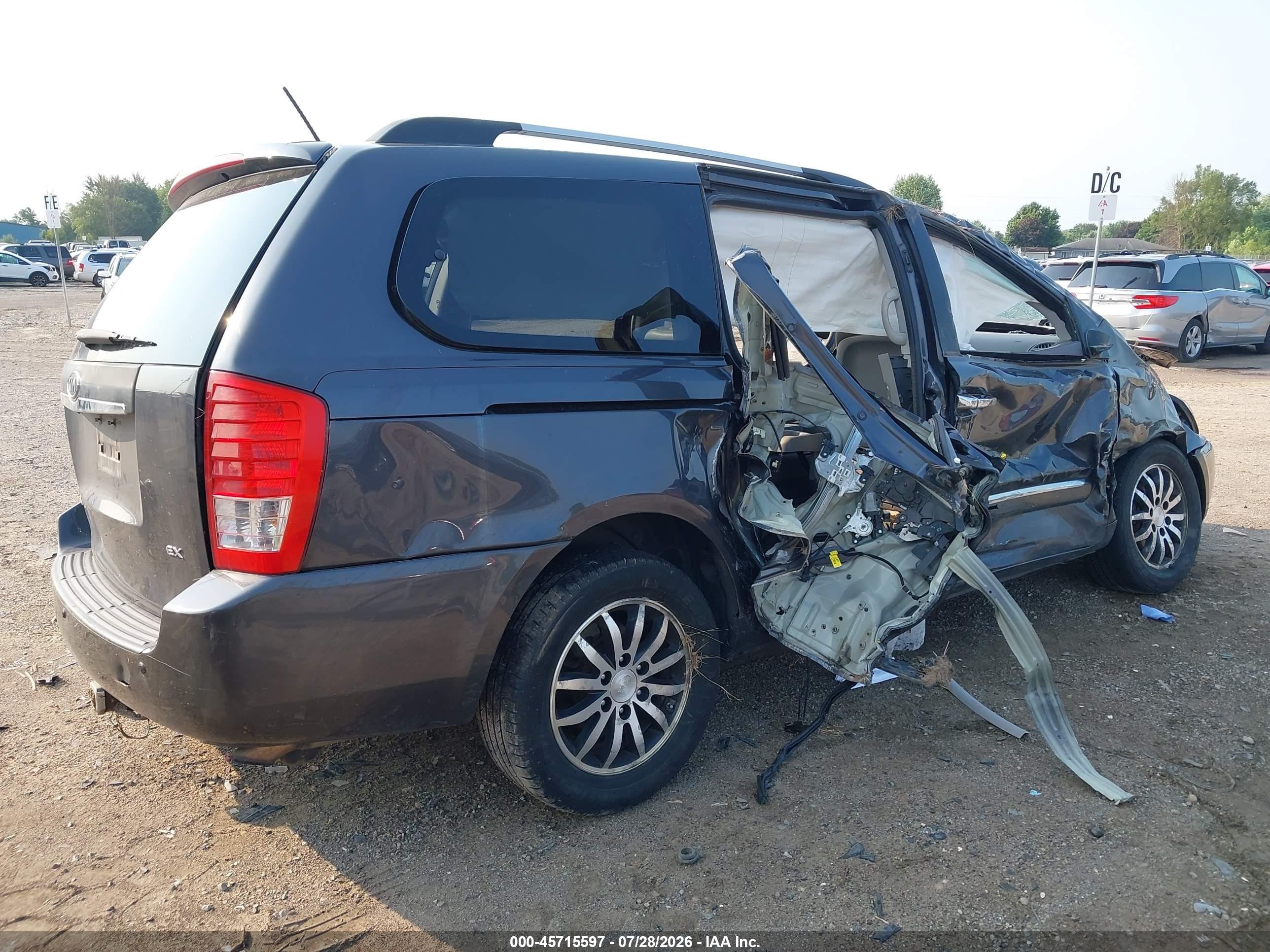 2012 Kia Sedona Ex Black vin: KNDMH4C77C6471509