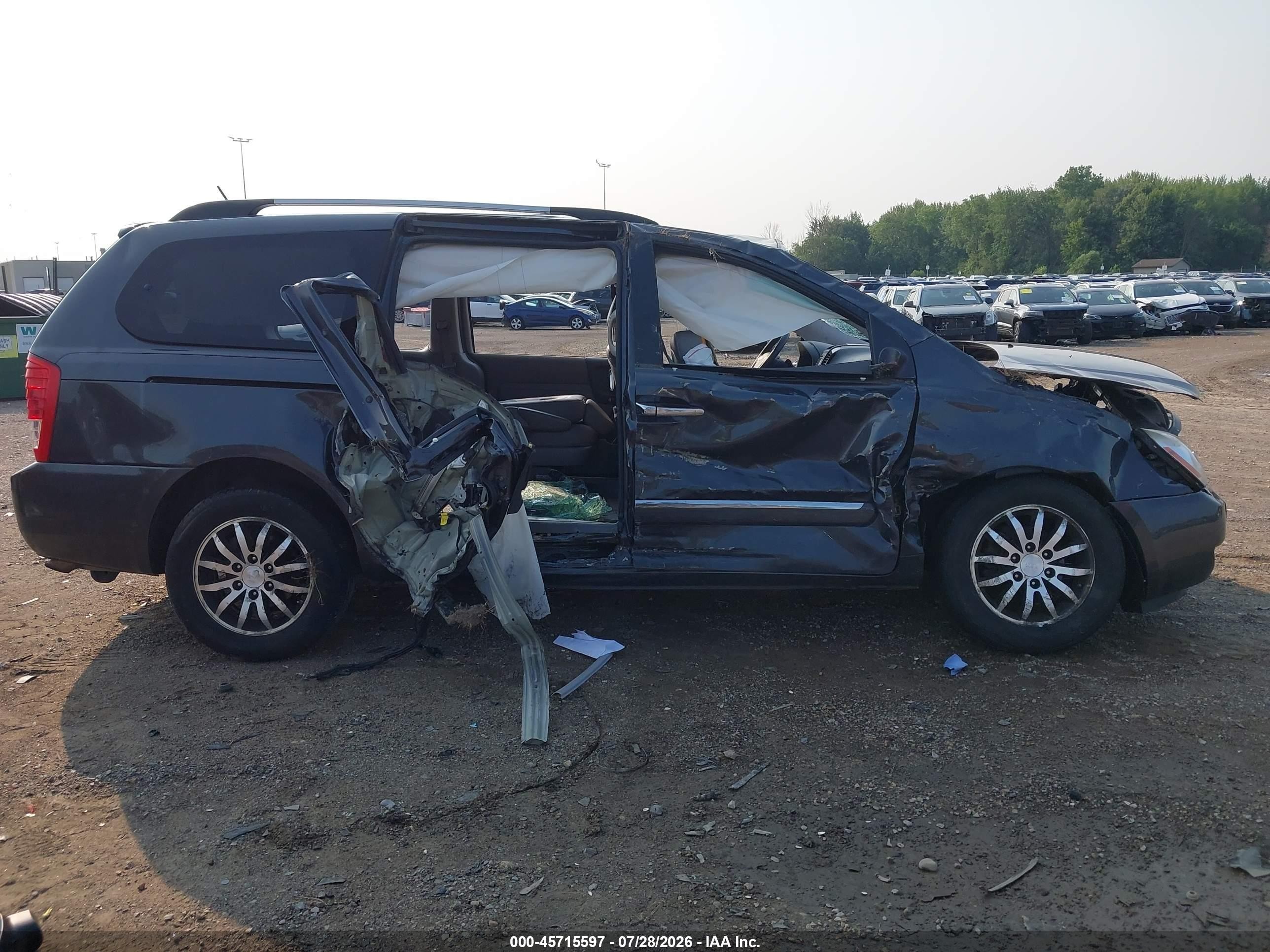 2012 Kia Sedona Ex Black vin: KNDMH4C77C6471509