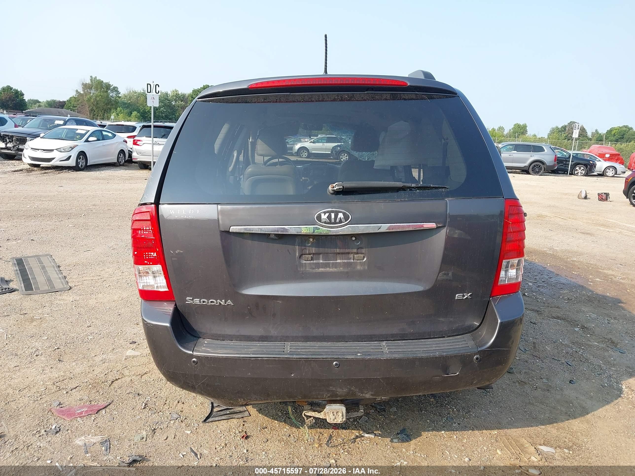 2012 Kia Sedona Ex Black vin: KNDMH4C77C6471509