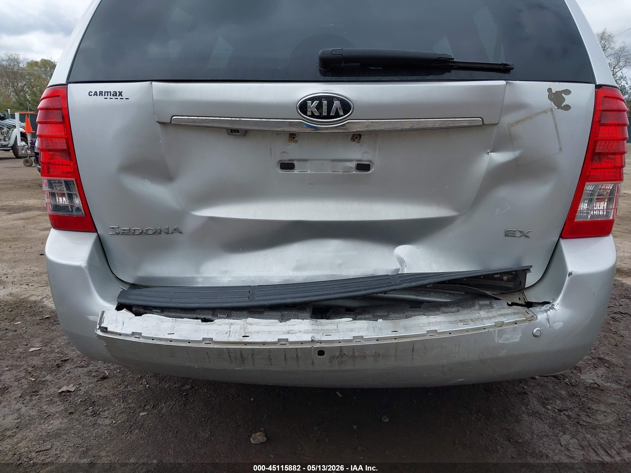 2012 Kia Sedona Ex Silver vin: KNDMH4C77C6482543