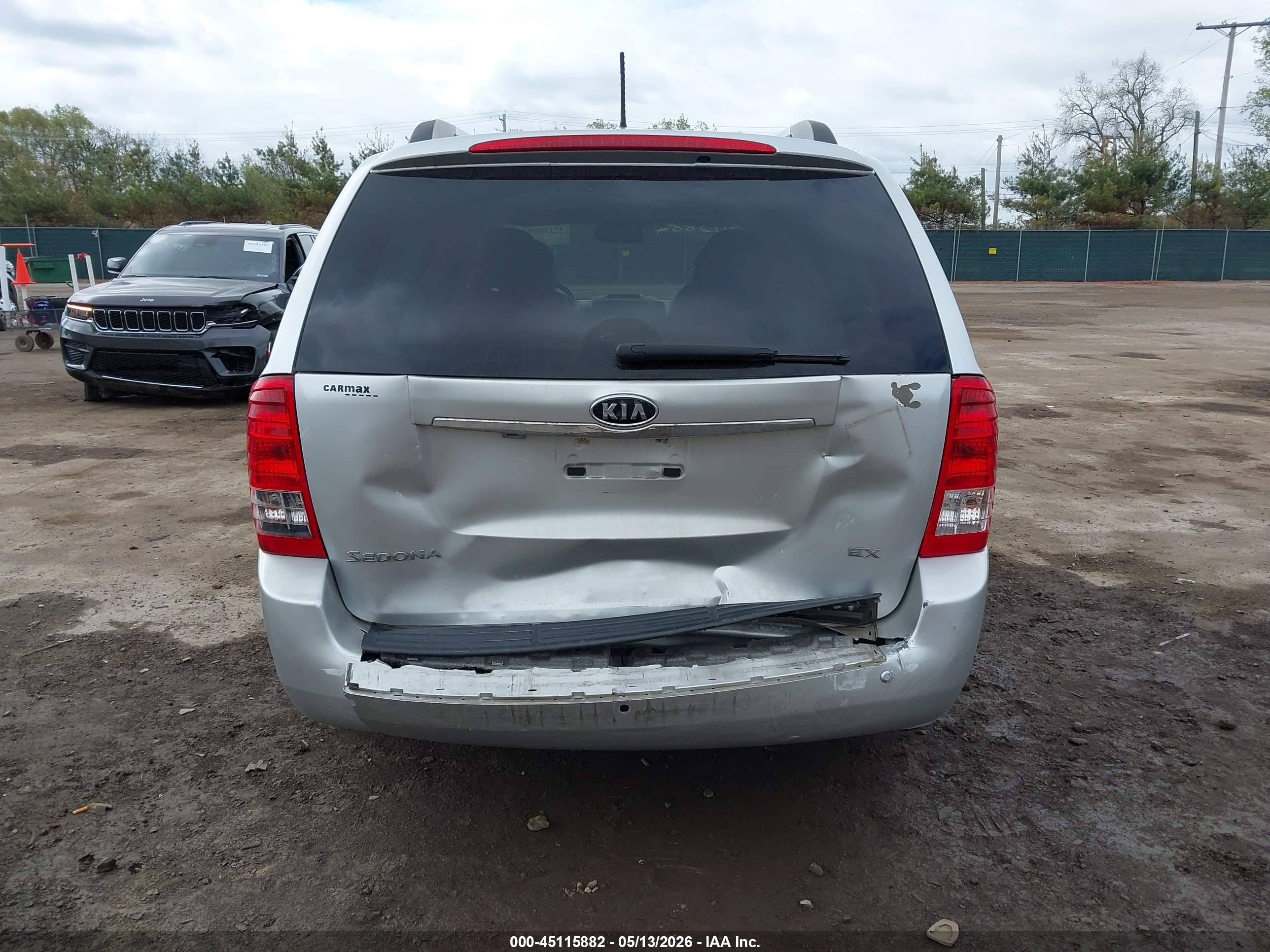 2012 Kia Sedona Ex Silver vin: KNDMH4C77C6482543