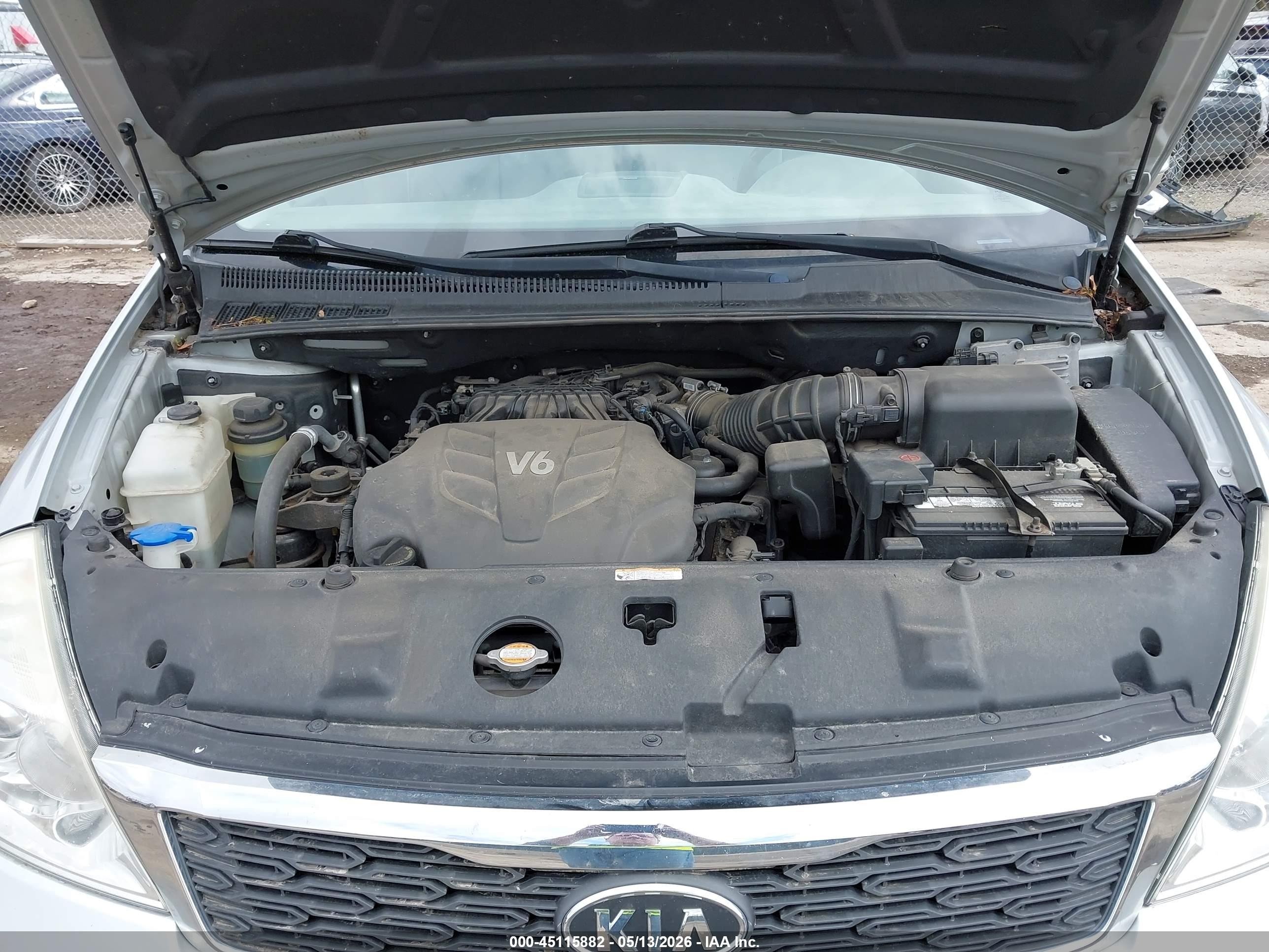 2012 Kia Sedona Ex Silver vin: KNDMH4C77C6482543