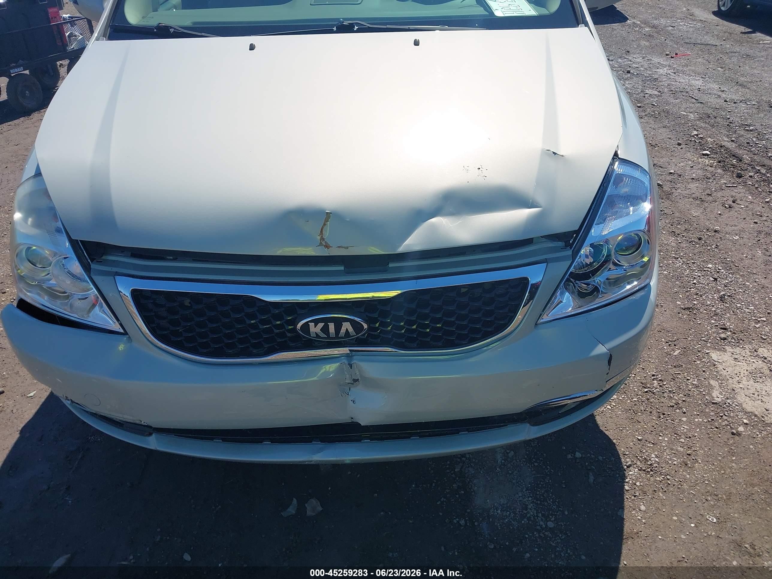 2014 Kia Sedona Ex Cream vin: KNDMH4C77E6542274
