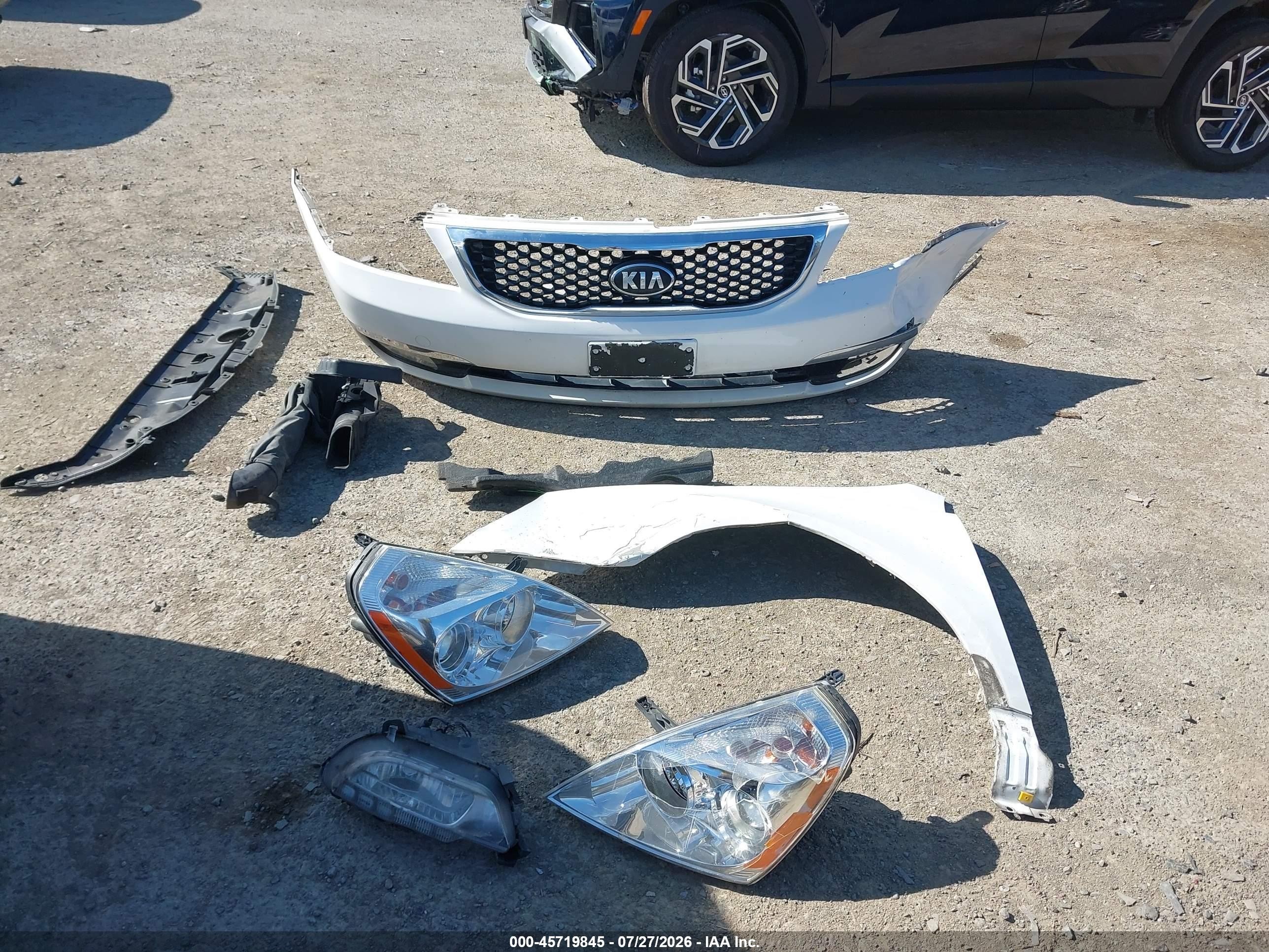 2014 Kia Sedona Ex White vin: KNDMH4C77E6564744