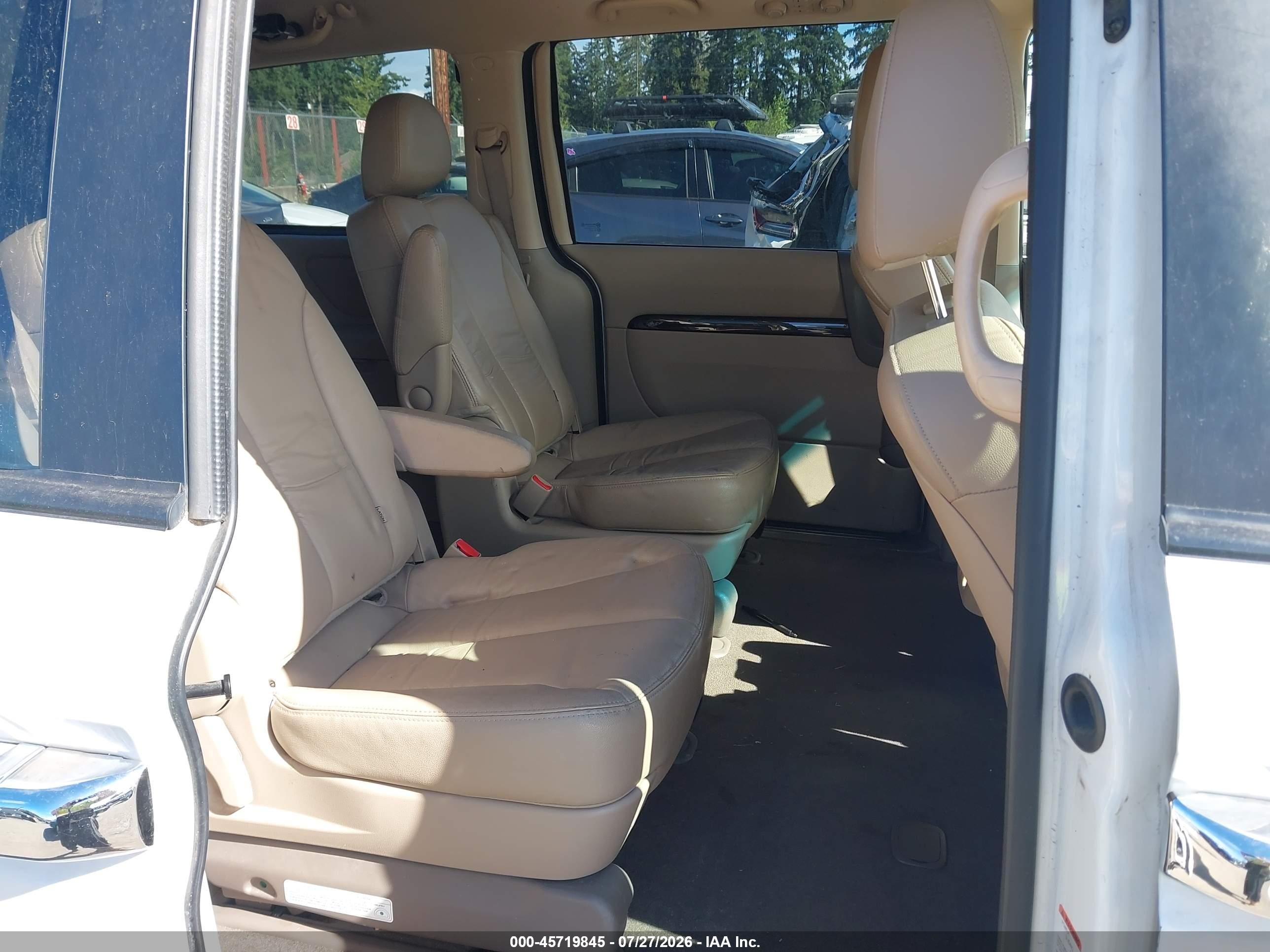 2014 Kia Sedona Ex White vin: KNDMH4C77E6564744
