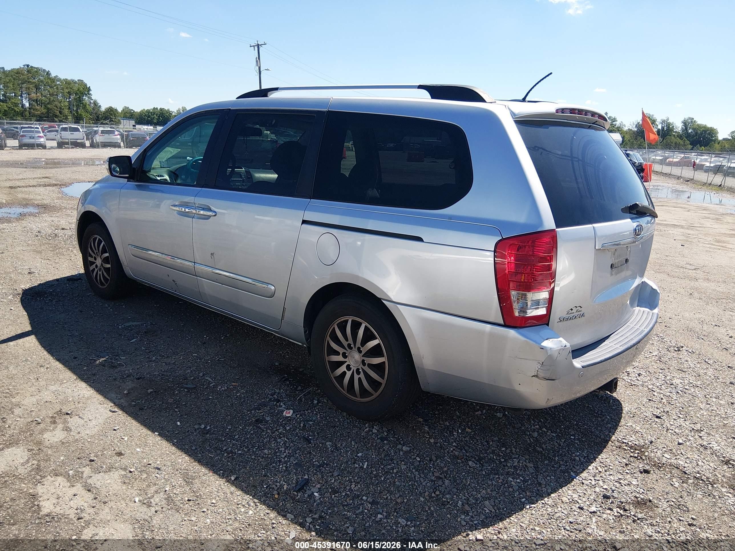2012 Kia Sedona Ex Silver vin: KNDMH4C78C6457022
