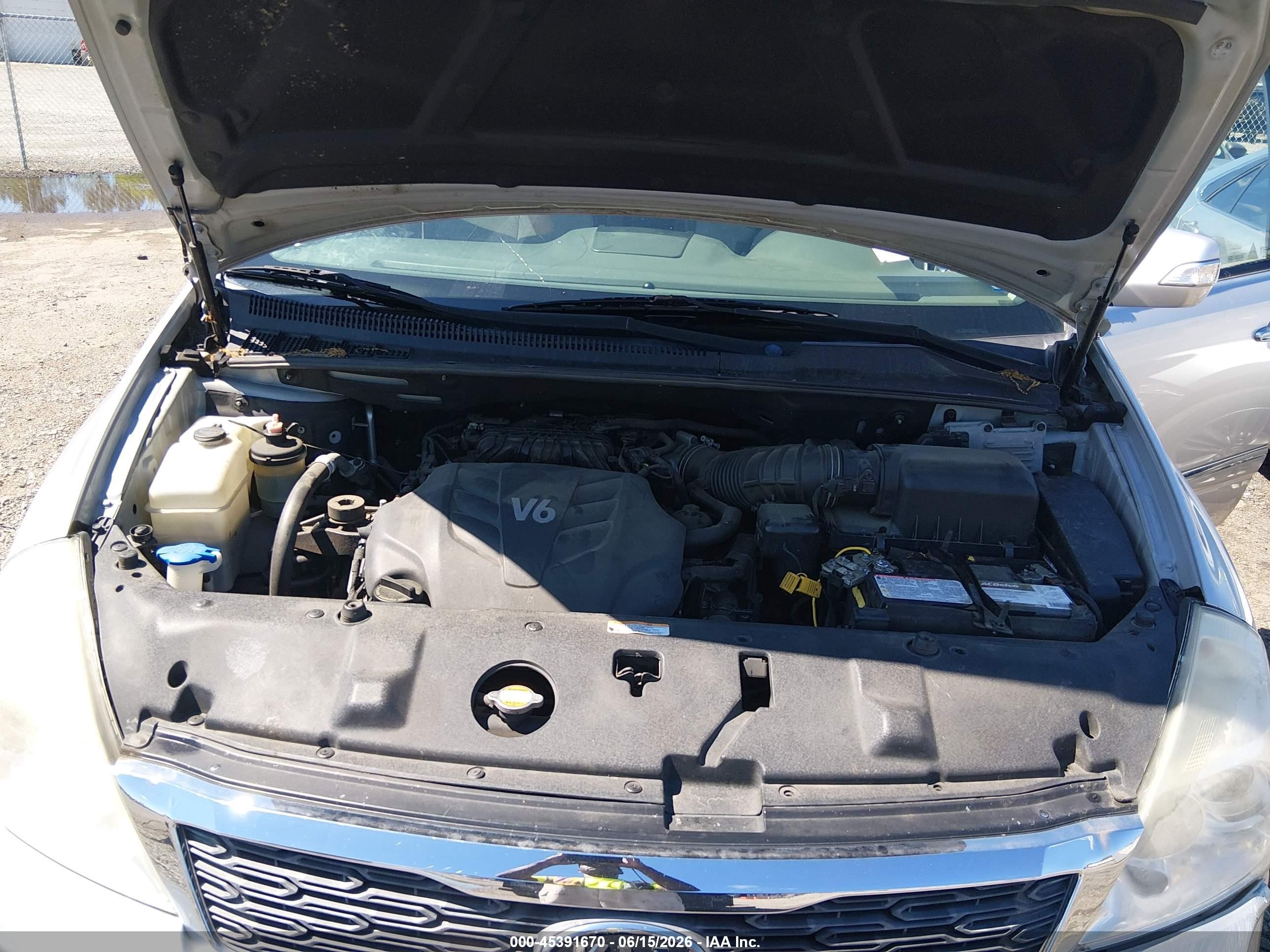 2012 Kia Sedona Ex Silver vin: KNDMH4C78C6457022