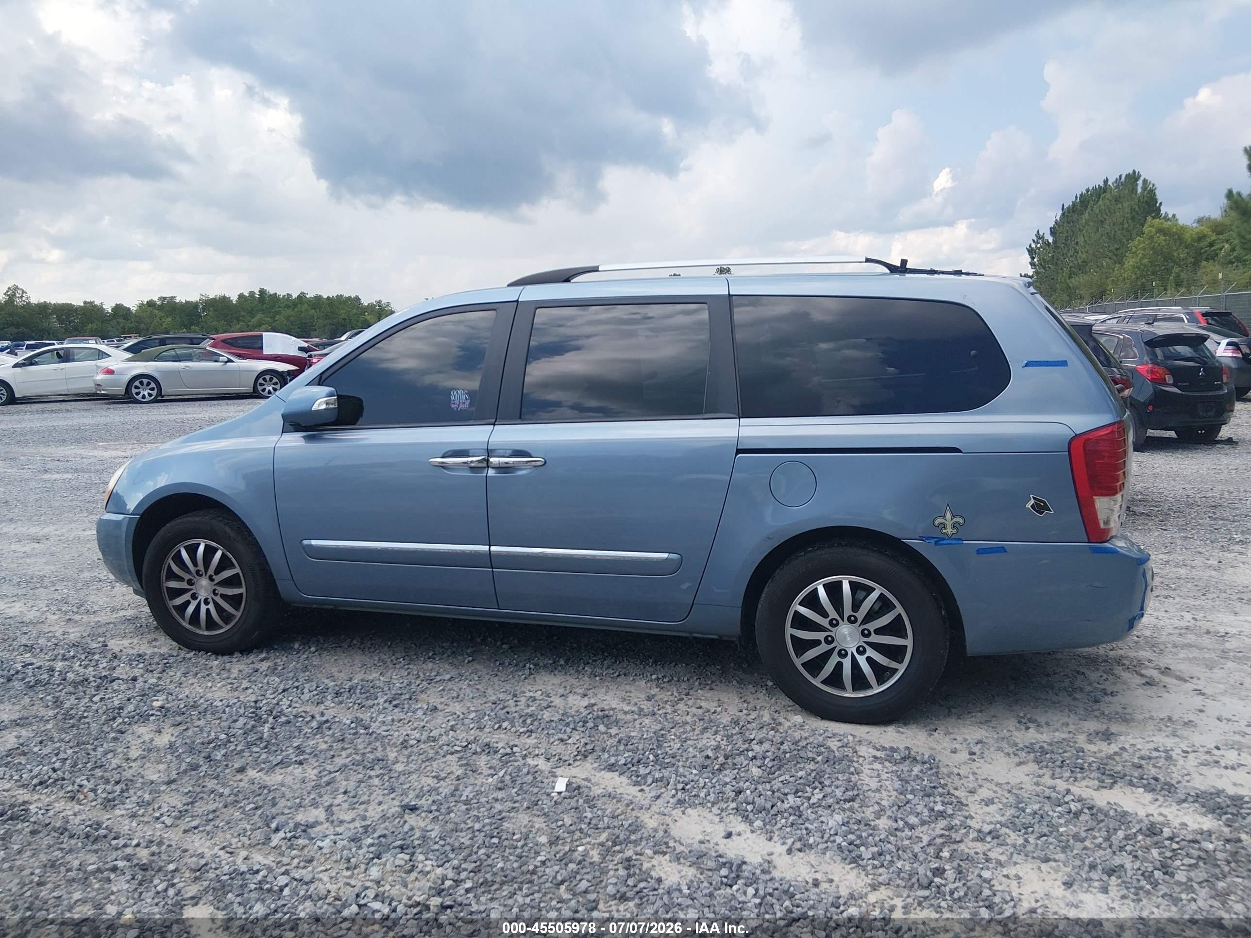 2011 Kia Sedona Ex Синий vin: KNDMH4C79B6374035