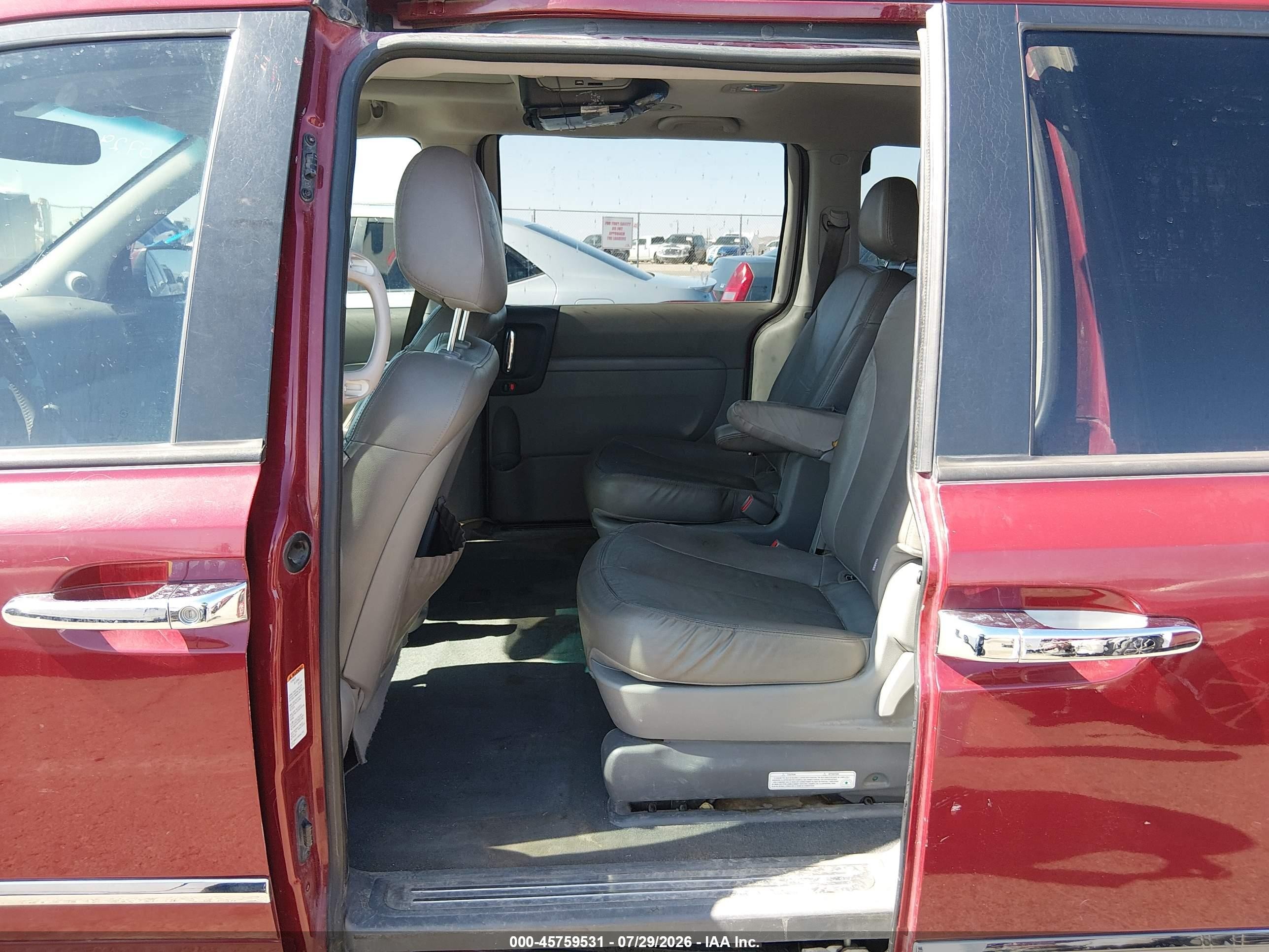 2012 Kia Sedona Ex Red vin: KNDMH4C79C6432713