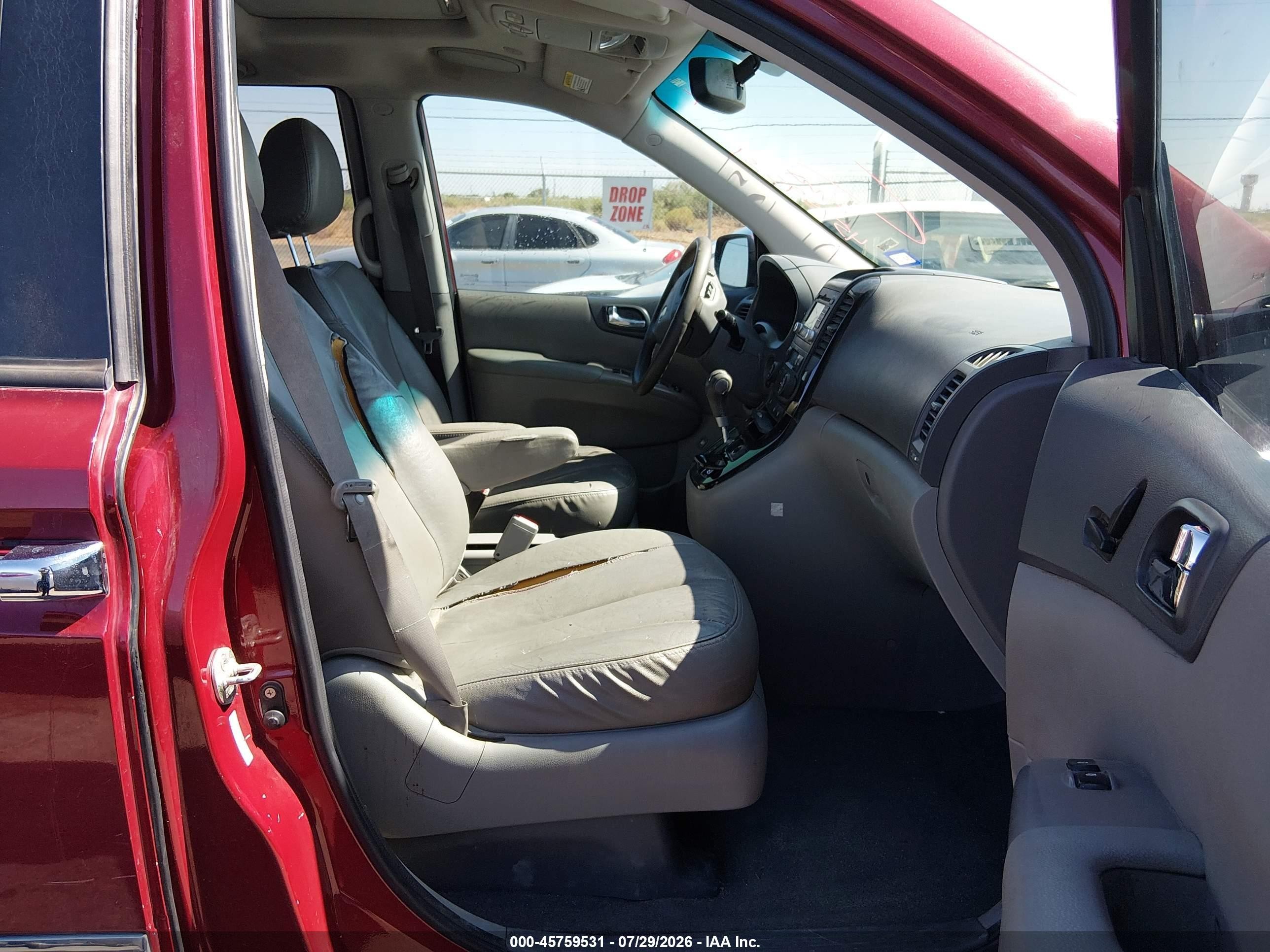 2012 Kia Sedona Ex Red vin: KNDMH4C79C6432713