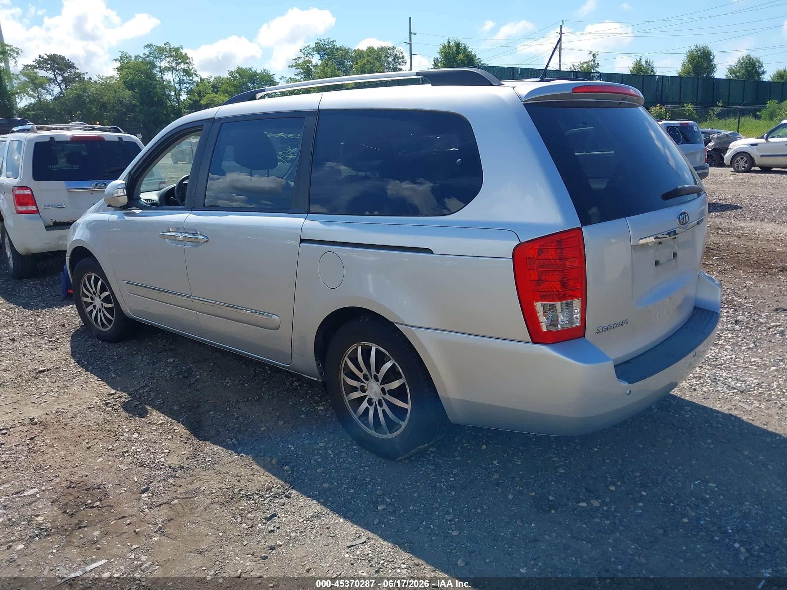 2012 Kia Sedona Ex Silver vin: KNDMH4C79C6432730