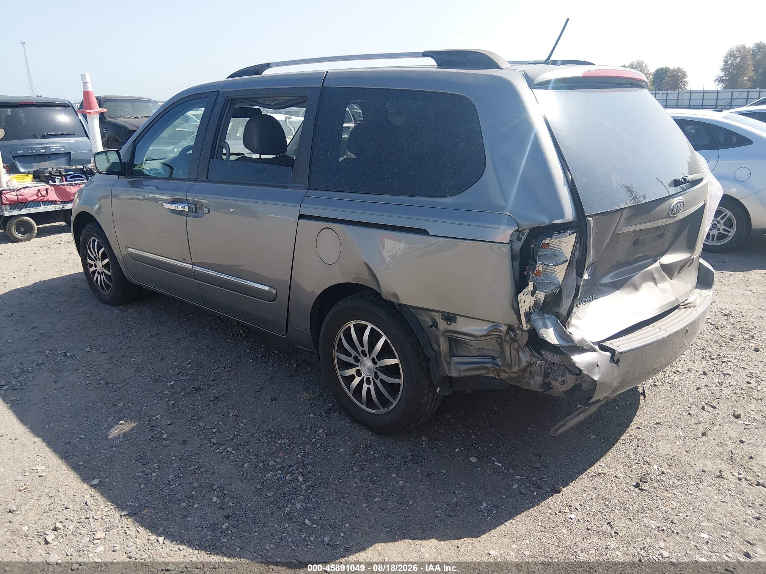 2012 Kia Sedona Ex Gray vin: KNDMH4C79C6433988