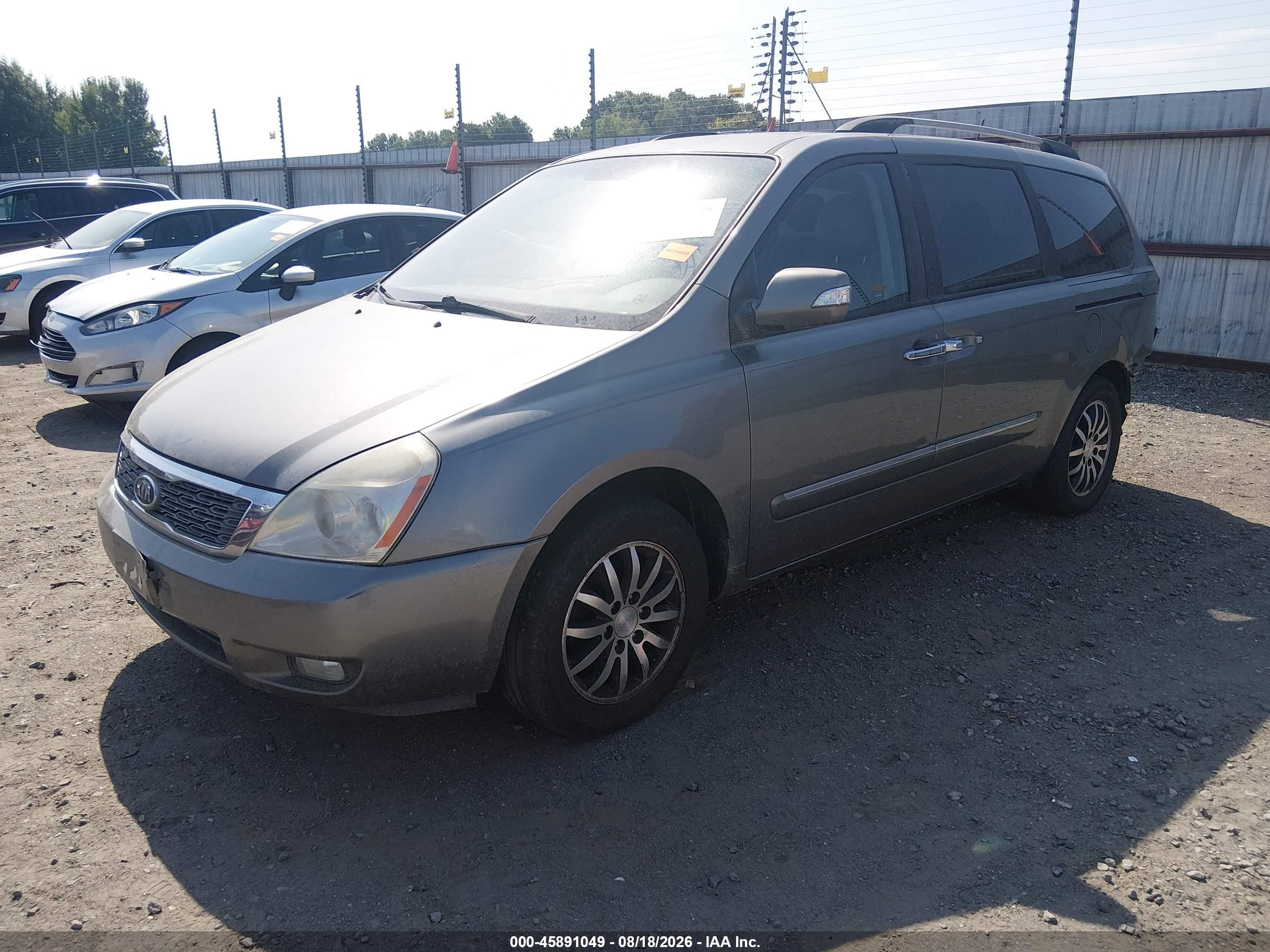 2012 Kia Sedona Ex Gray vin: KNDMH4C79C6433988