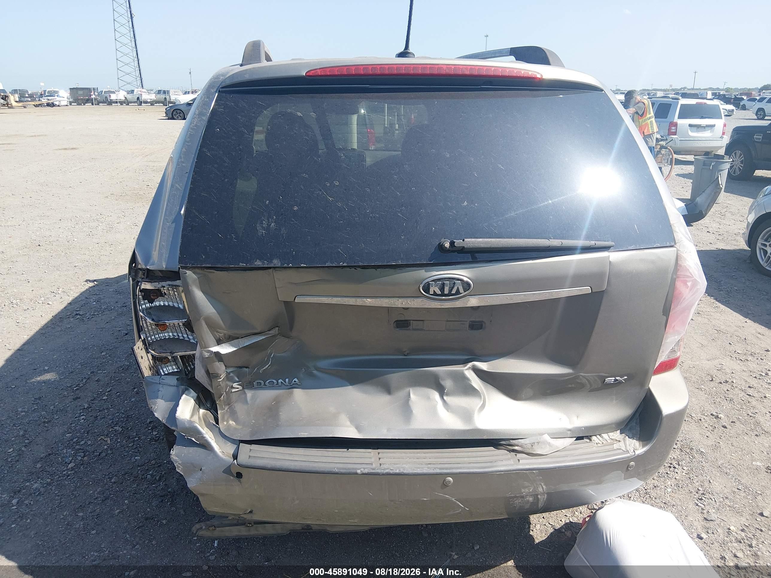 2012 Kia Sedona Ex Gray vin: KNDMH4C79C6433988