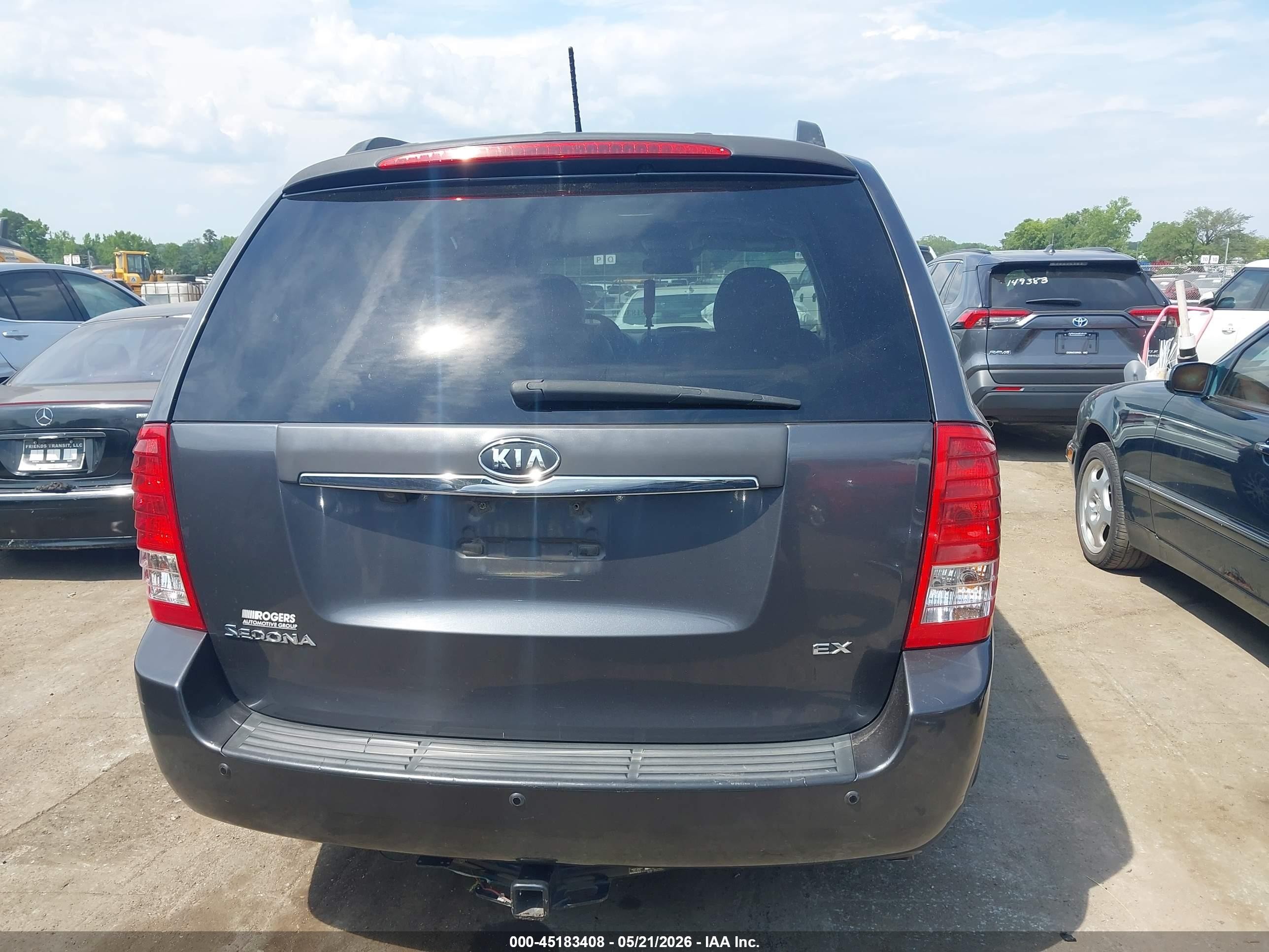 2012 Kia Sedona Ex Gray vin: KNDMH4C79C6488408