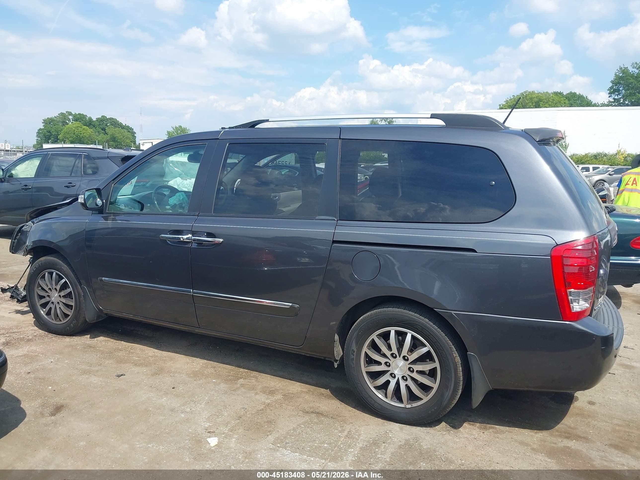 2012 Kia Sedona Ex Gray vin: KNDMH4C79C6488408
