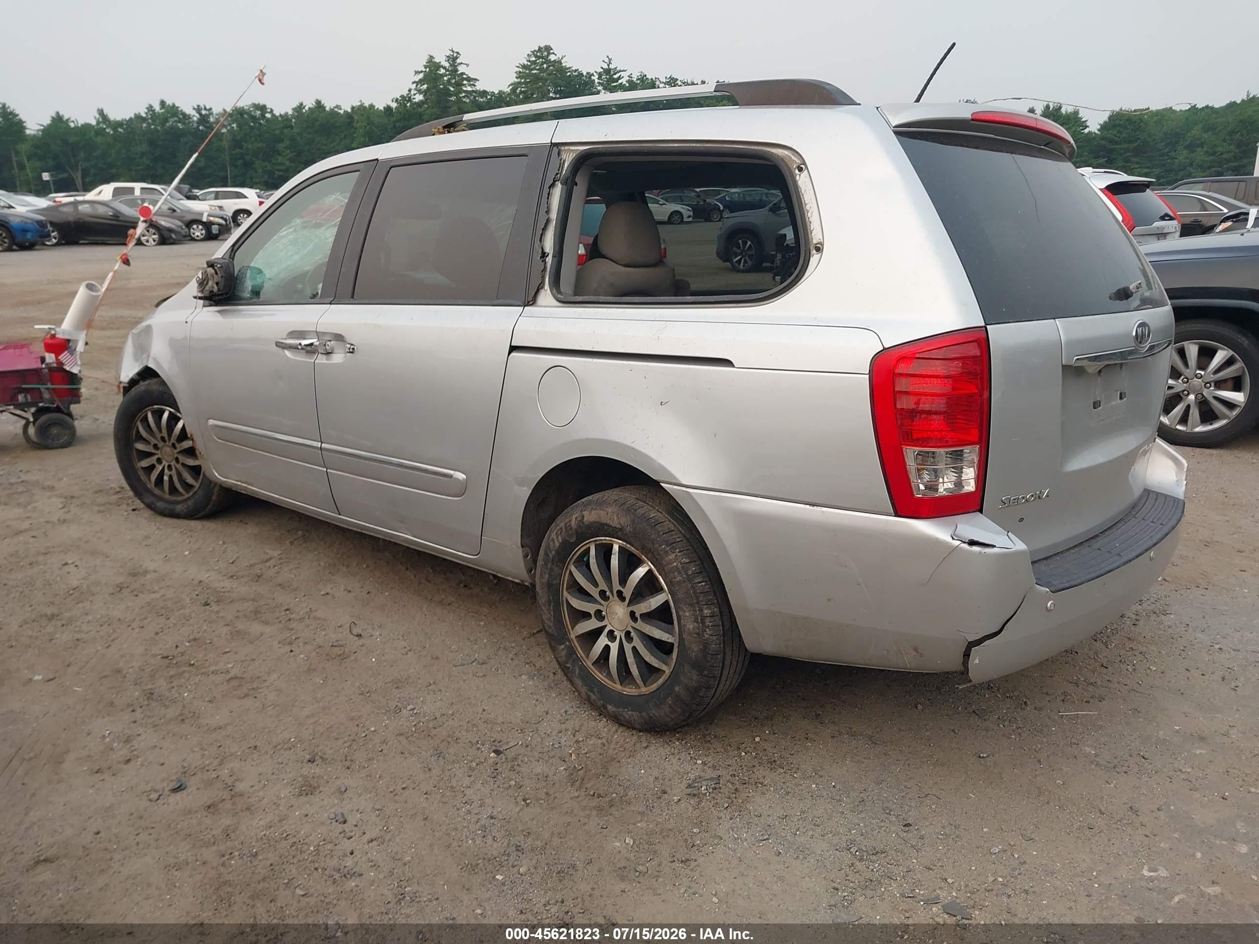 2012 Kia Sedona Ex Silver vin: KNDMH4C79C6494693