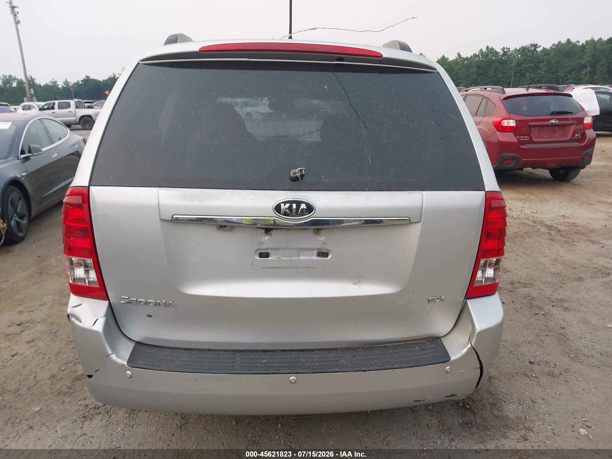 2012 Kia Sedona Ex Silver vin: KNDMH4C79C6494693
