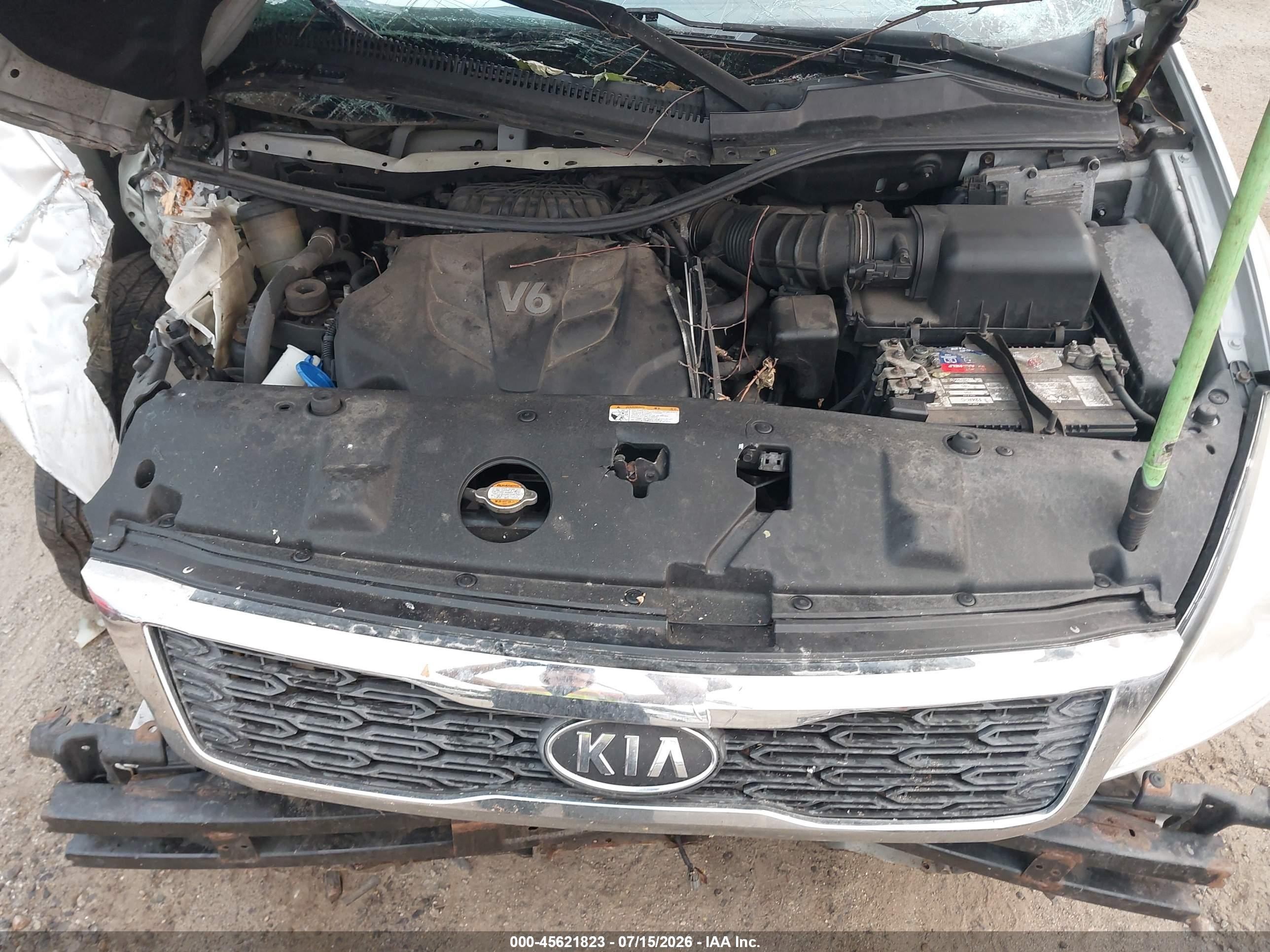 2012 Kia Sedona Ex Silver vin: KNDMH4C79C6494693