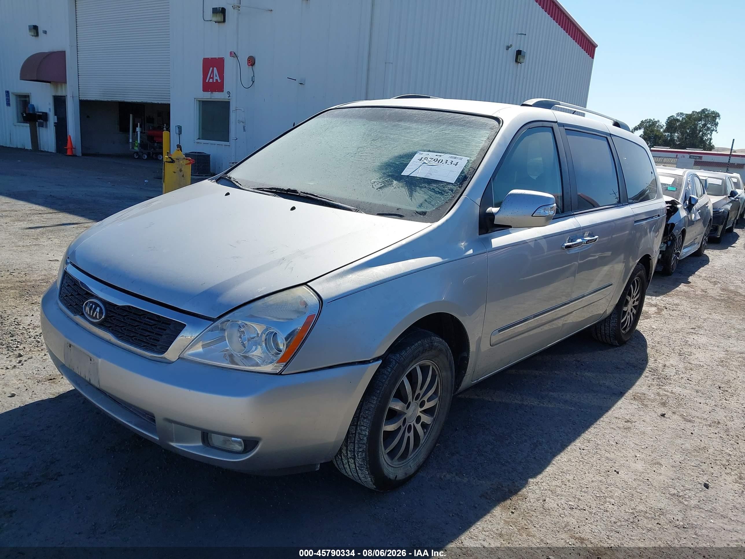 2012 Kia Sedona Ex Silver vin: KNDMH4C79C6495939