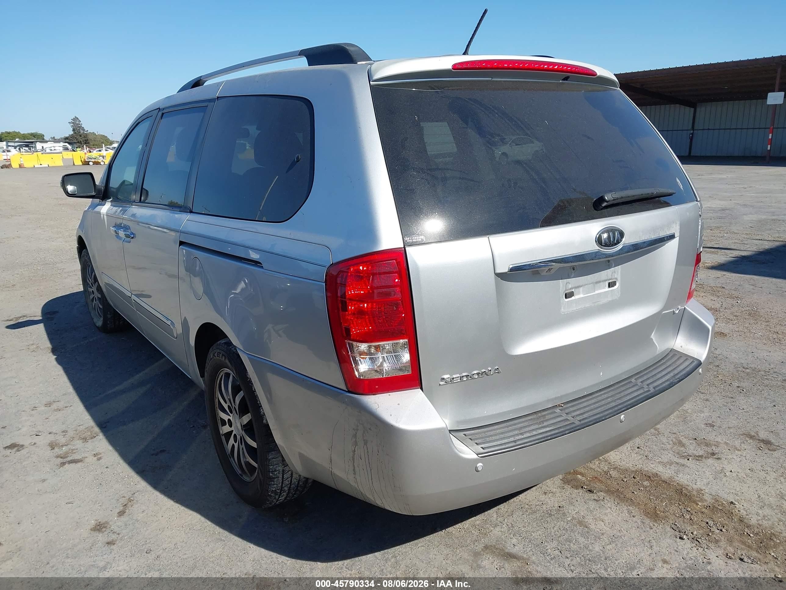 2012 Kia Sedona Ex Silver vin: KNDMH4C79C6495939