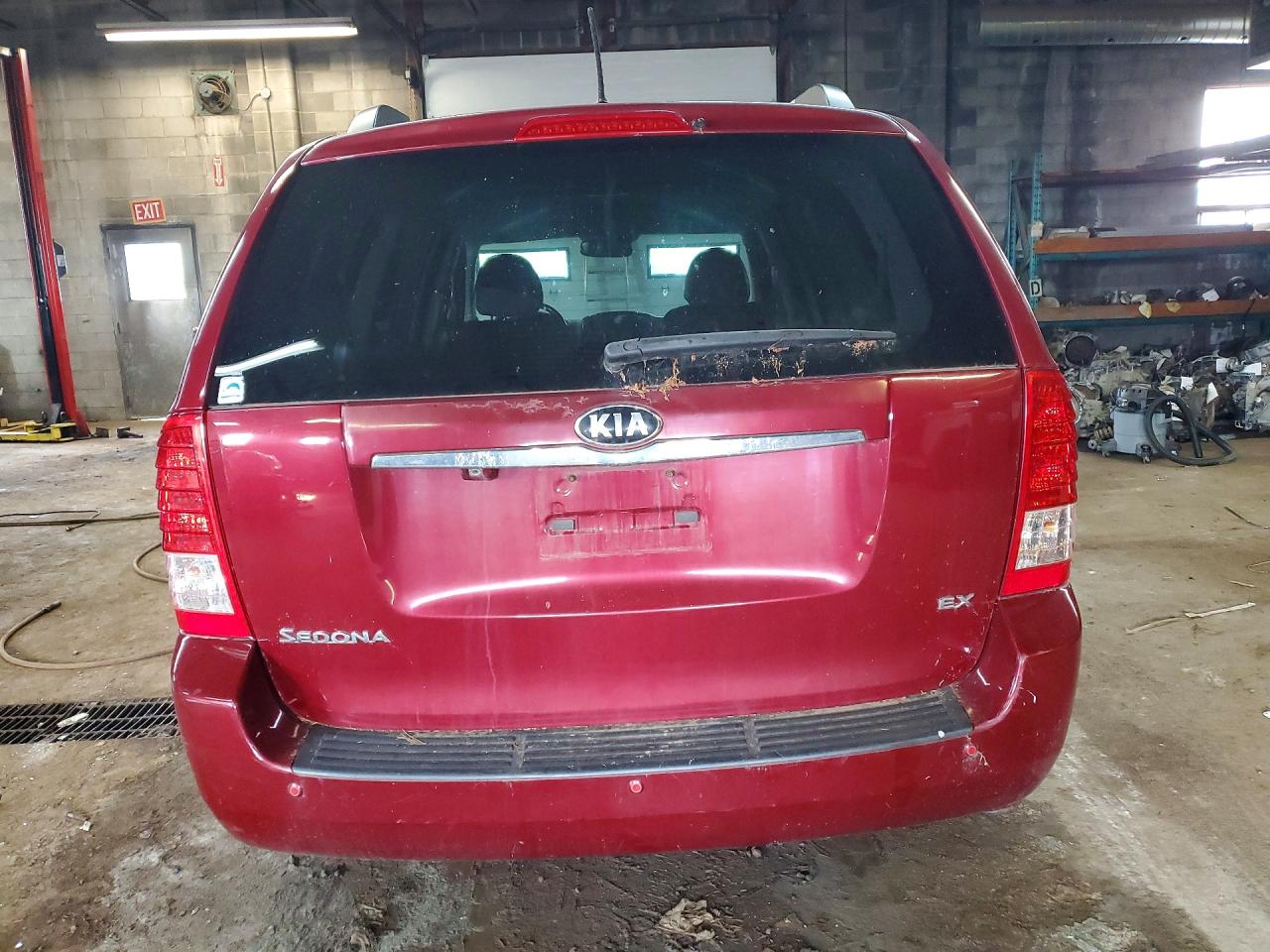 2014 Kia Sedona Ex Red vin: KNDMH4C79E6576880