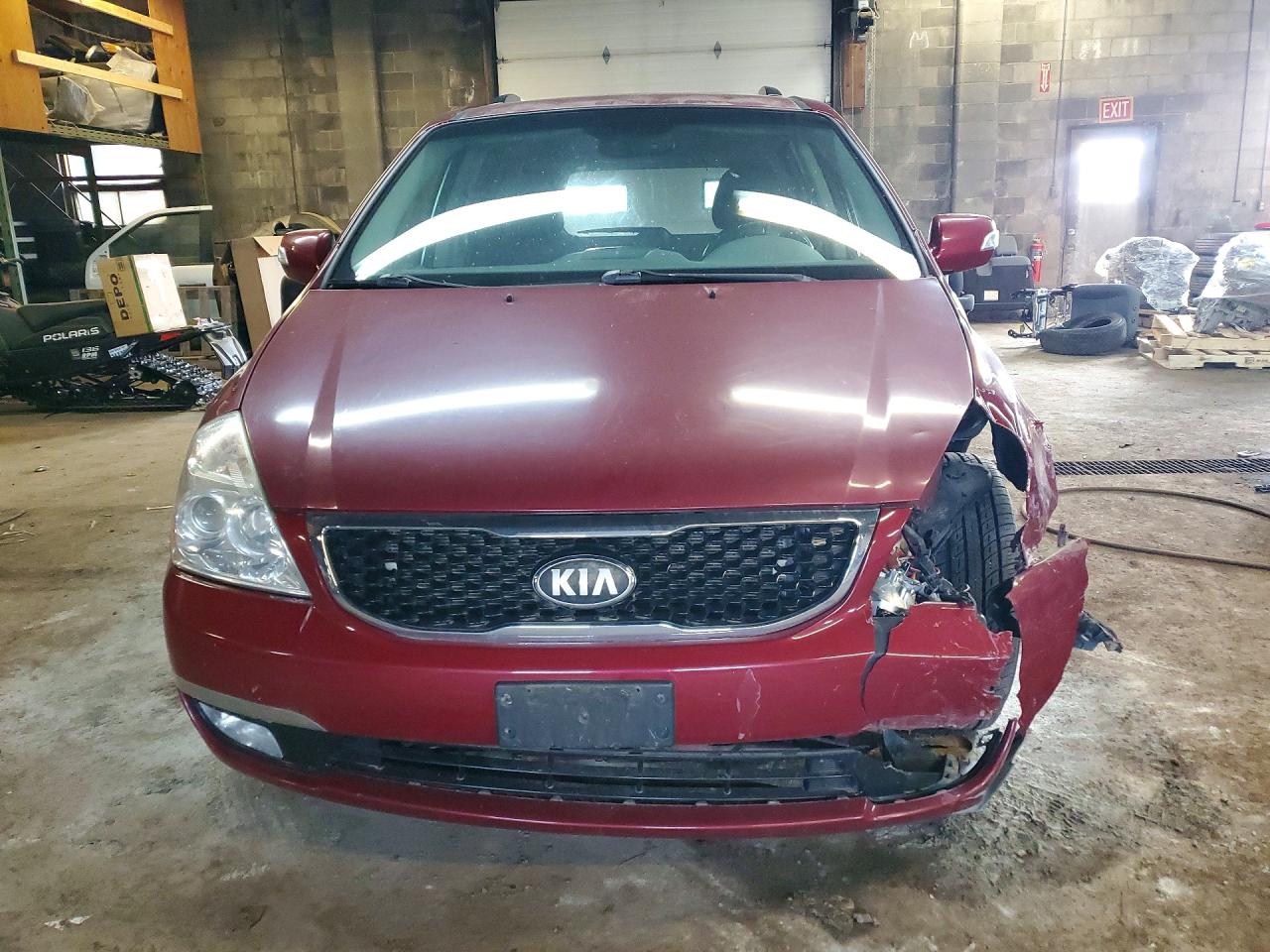 2014 Kia Sedona Ex Red vin: KNDMH4C79E6576880